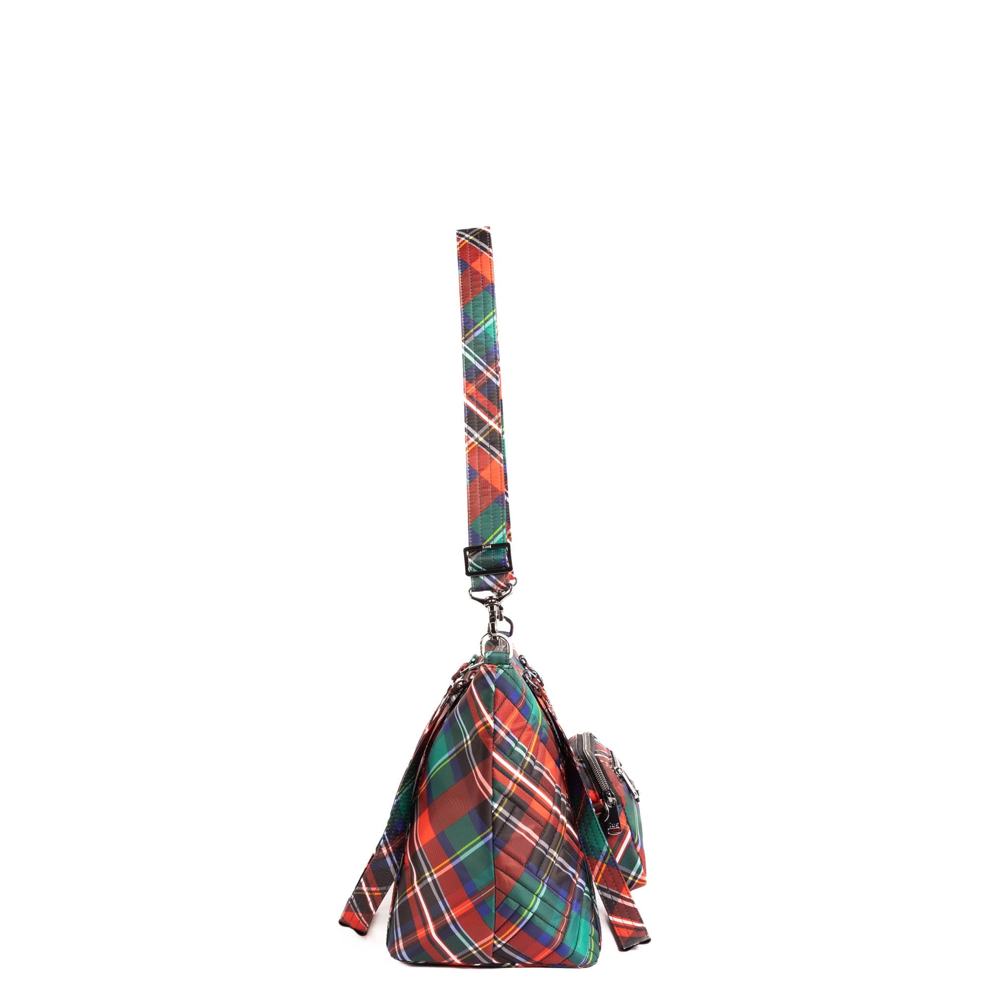 Catamaran Tote Bag & Removable Pouch - TARTAIN PLAID - 25496_Catamaran_TartanPlaid_Angle_03