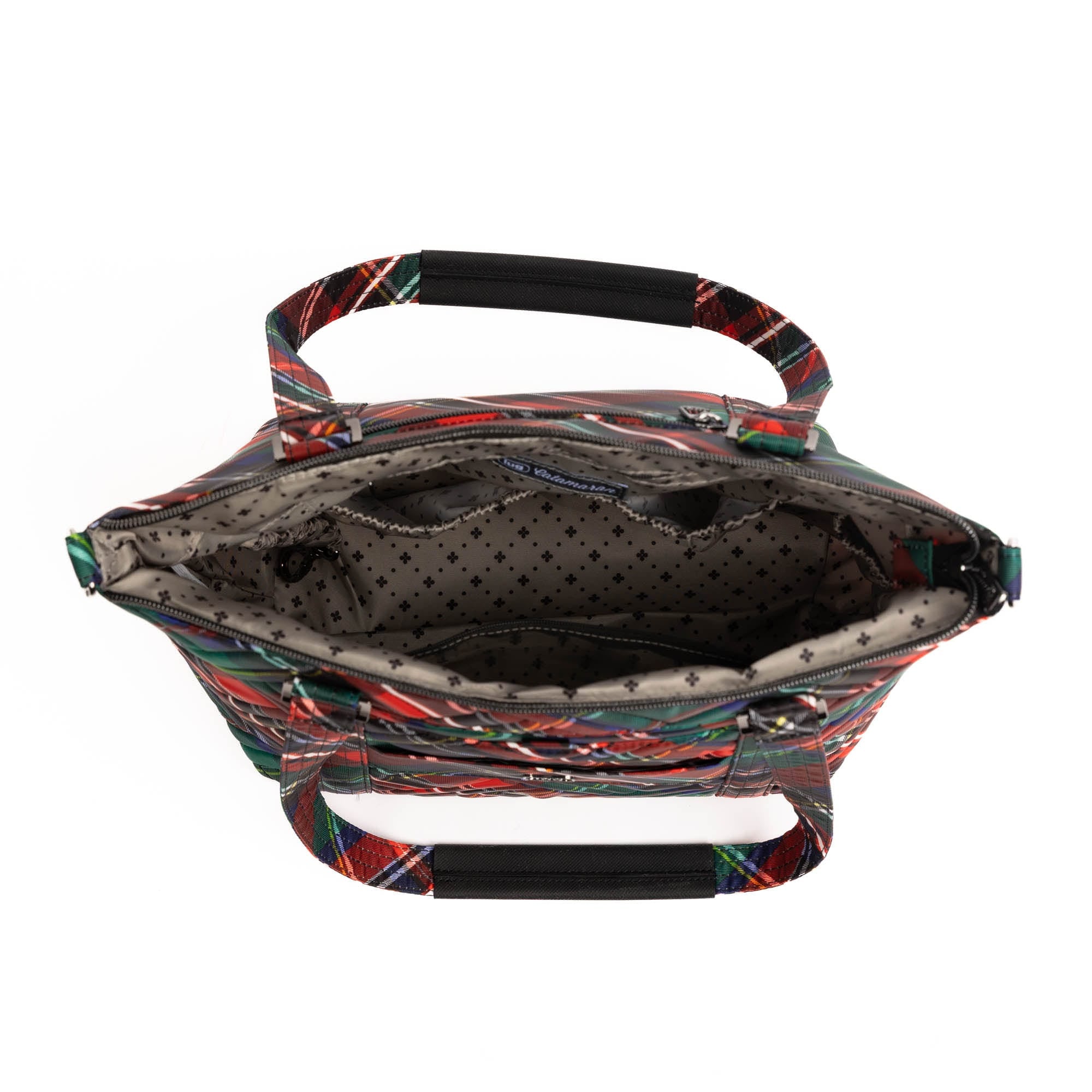 Catamaran Tote Bag & Removable Pouch - TARTAIN PLAID - 25496_Catamaran_TartanPlaid_Angle_06