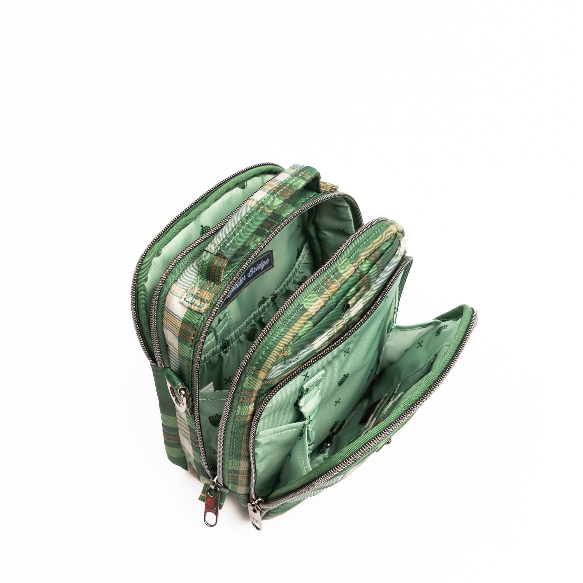Skeeter Bridge Convertible Crossbody - TEMPO PLAID GREEN - 25501_SkeeterBridge_TempoPlaidGreen_Angle_05