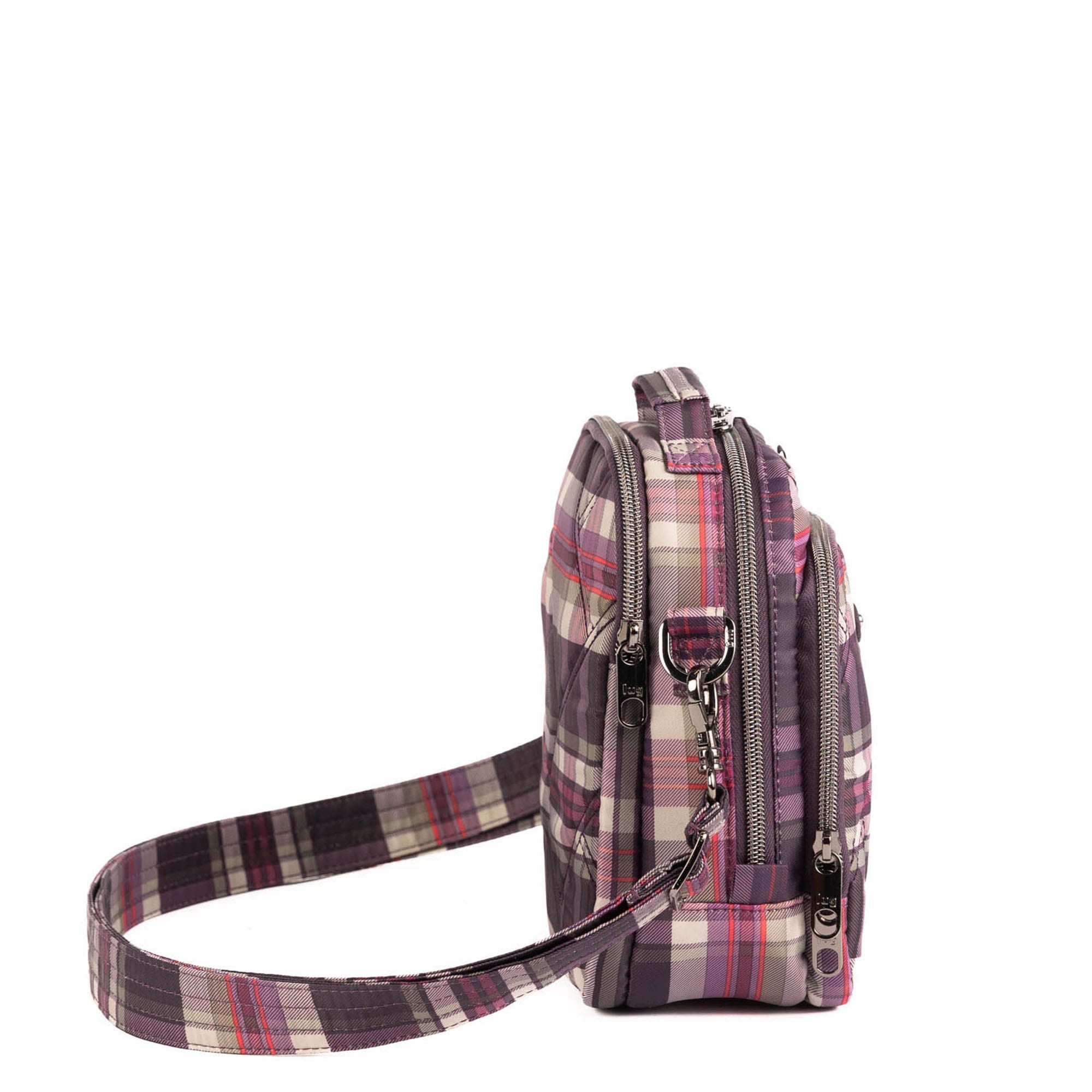 Skeeter Bridge Convertible Crossbody - TEMPO PLAID PLUM - 25502_SkeeterBridge_TempoPlaidPlum_Angle_03
