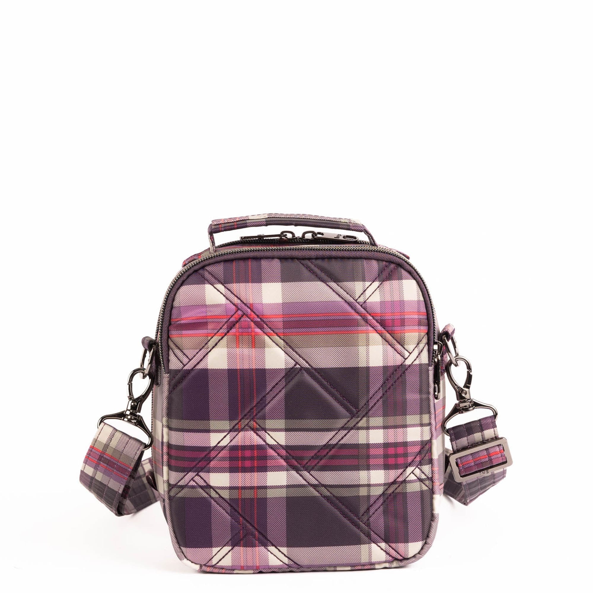 Skeeter Bridge Convertible Crossbody - TEMPO PLAID PLUM - 25502_SkeeterBridge_TempoPlaidPlum_Angle_04