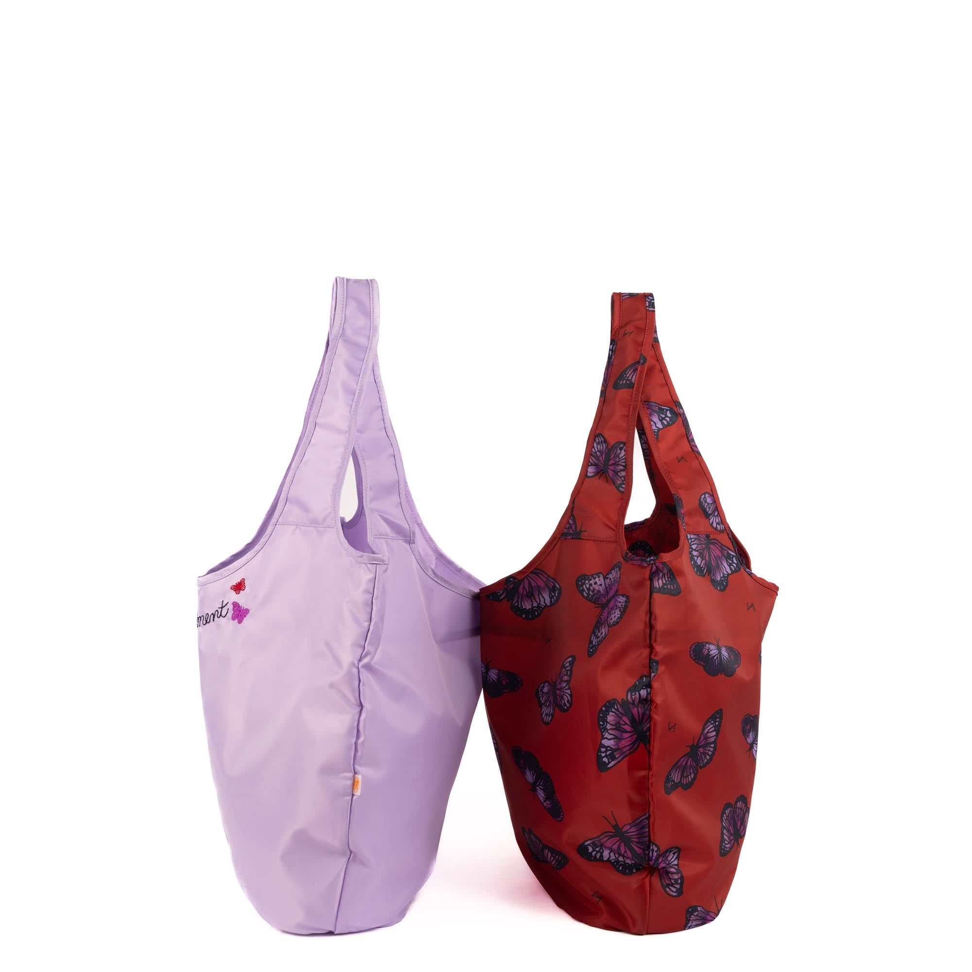 Eco Shopper Set of 2 with Embroidery - ENJOY EVERY MOMENT - 25515_EcoShopper2PC_EnjoyTheMoment_Angle_03