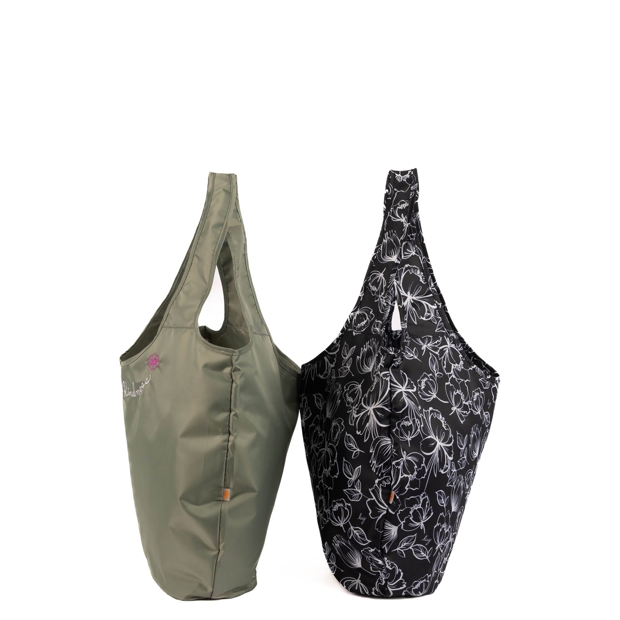 Eco Shopper Set of 2 with Embroidery - CARRY KINDNESS - 25517_EcoShopper2PC_CarryKindness_Angle_03