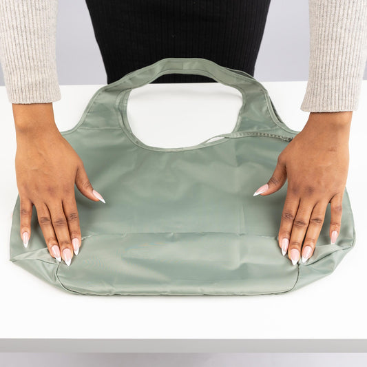 Eco Shopper Set of 2 with Embroidery - - 25517_EcoShopper2PC_CarryKindness_Lifestyle_02