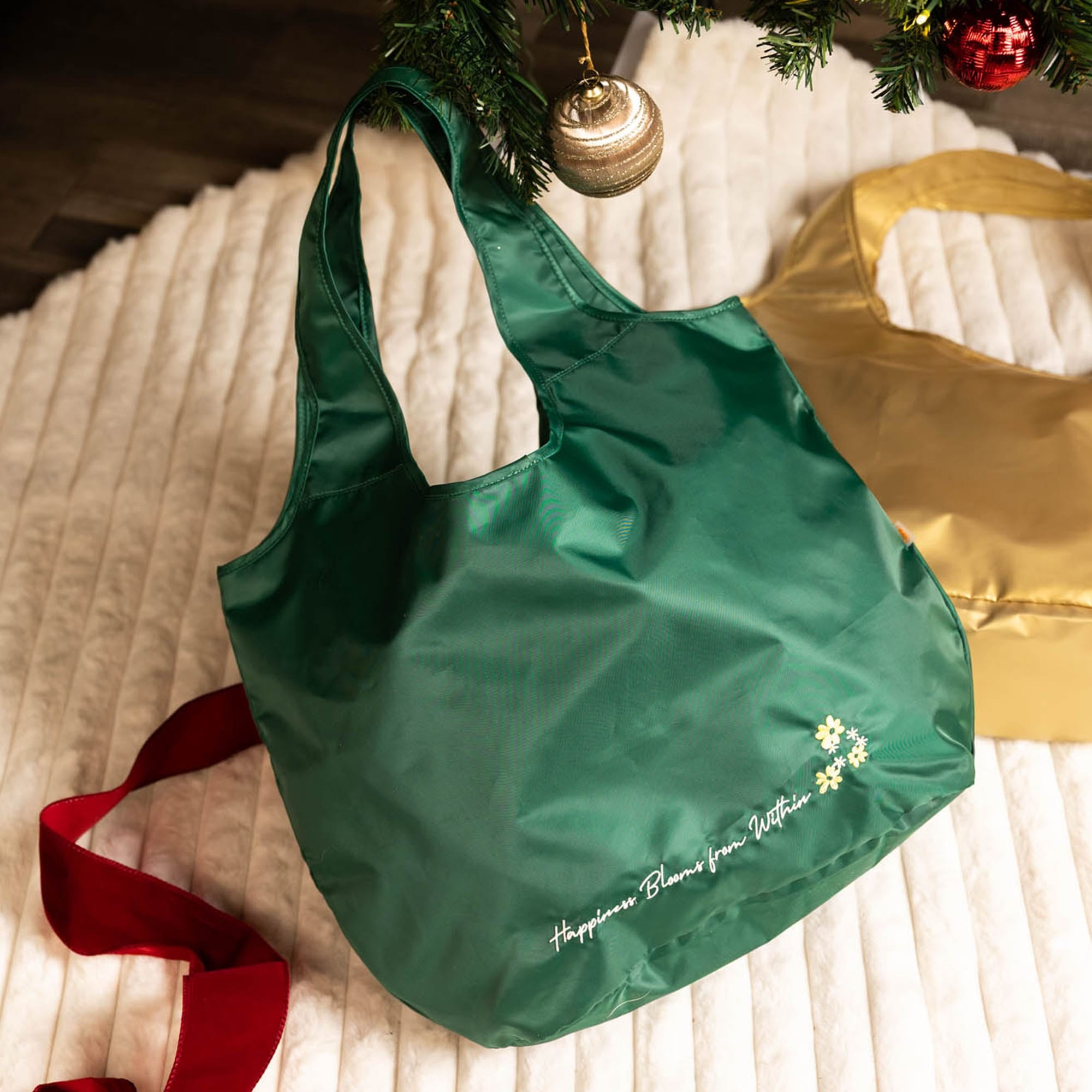 Eco Shopper Set of 2 with Embroidery - - 25519_EcoShopper2PC_HappinessBlooms_Hover