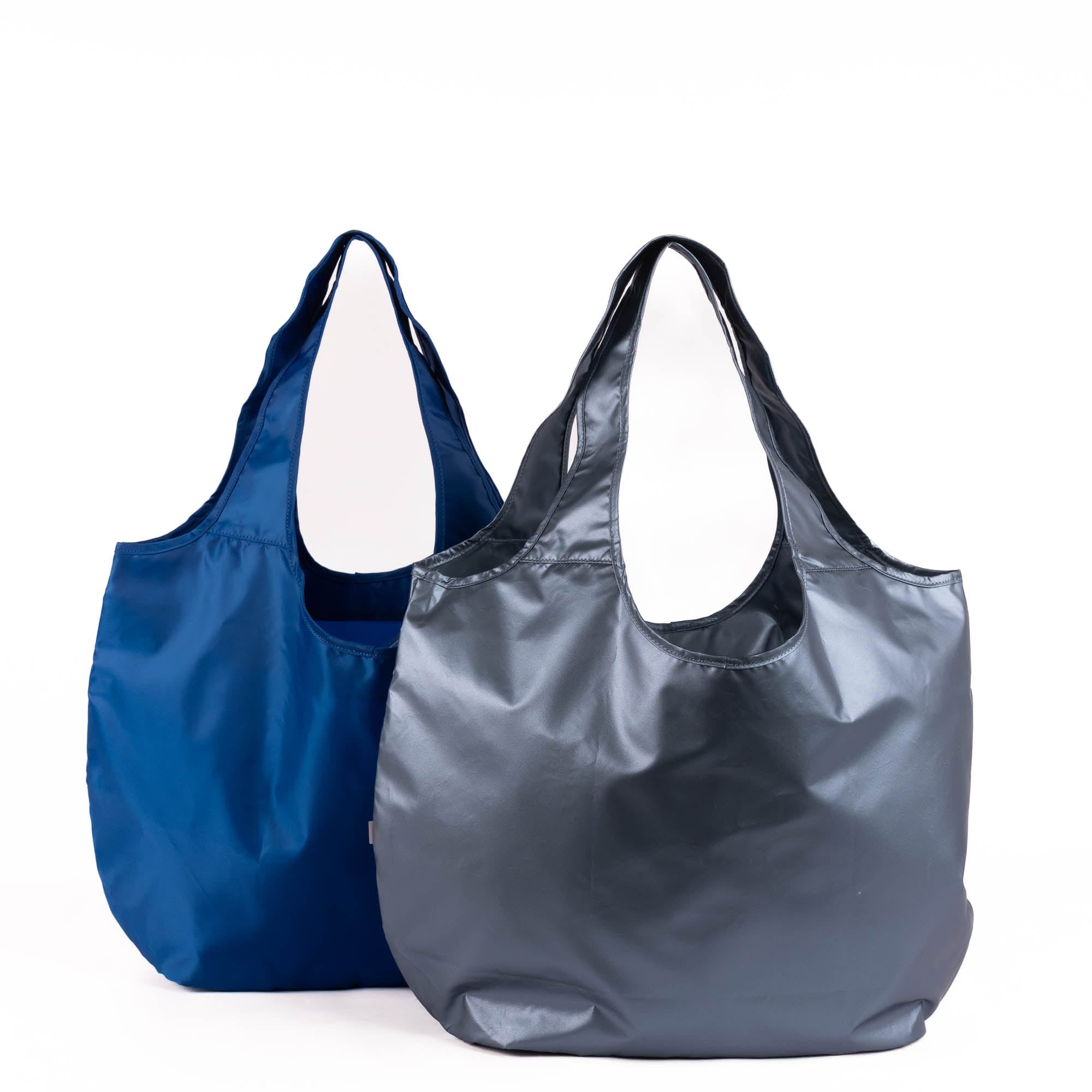 Eco Shopper Set of 2 with Embroidery - THINK HAPPY BE HAPPY - 25520_EcoShopper2PC_ThinkHappyBeHappy_Angle_04