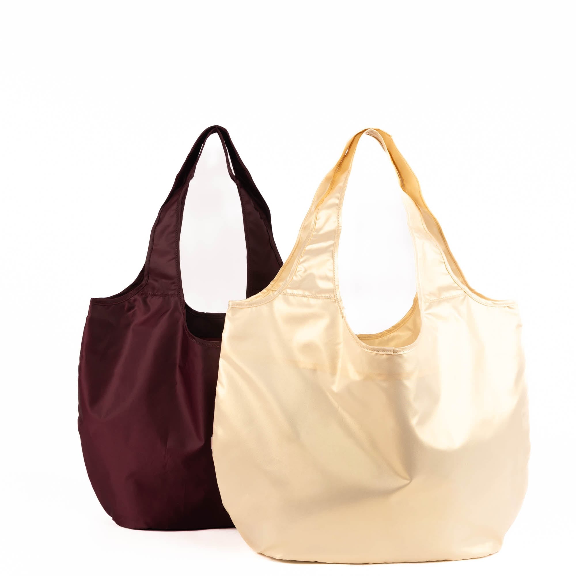 Eco Shopper Set of 2 with Embroidery - LET LOVE GROW - 25521_EcoShopper2PC_LetLoveGrow_Angle_04