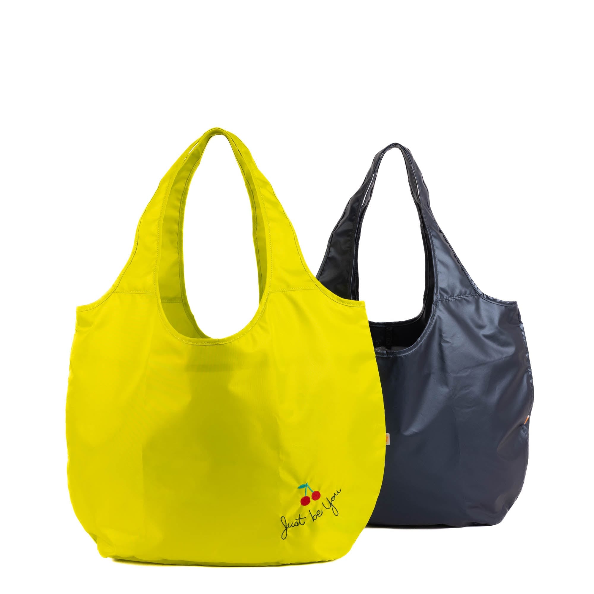 Eco Shopper Set of 2 with Embroidery - JUST BE YOU - 25522_EcoShopper2PC_JustBeYou_Angle_01