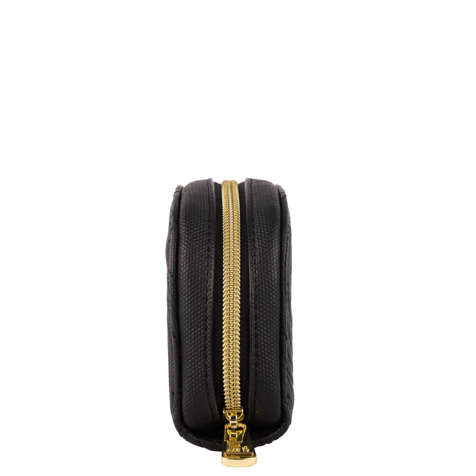 Kolo Mini Jewelry Matte Luxe VL Pouch with Charm Bar - BLACK - 25544_KoloML_Black_Angle_03