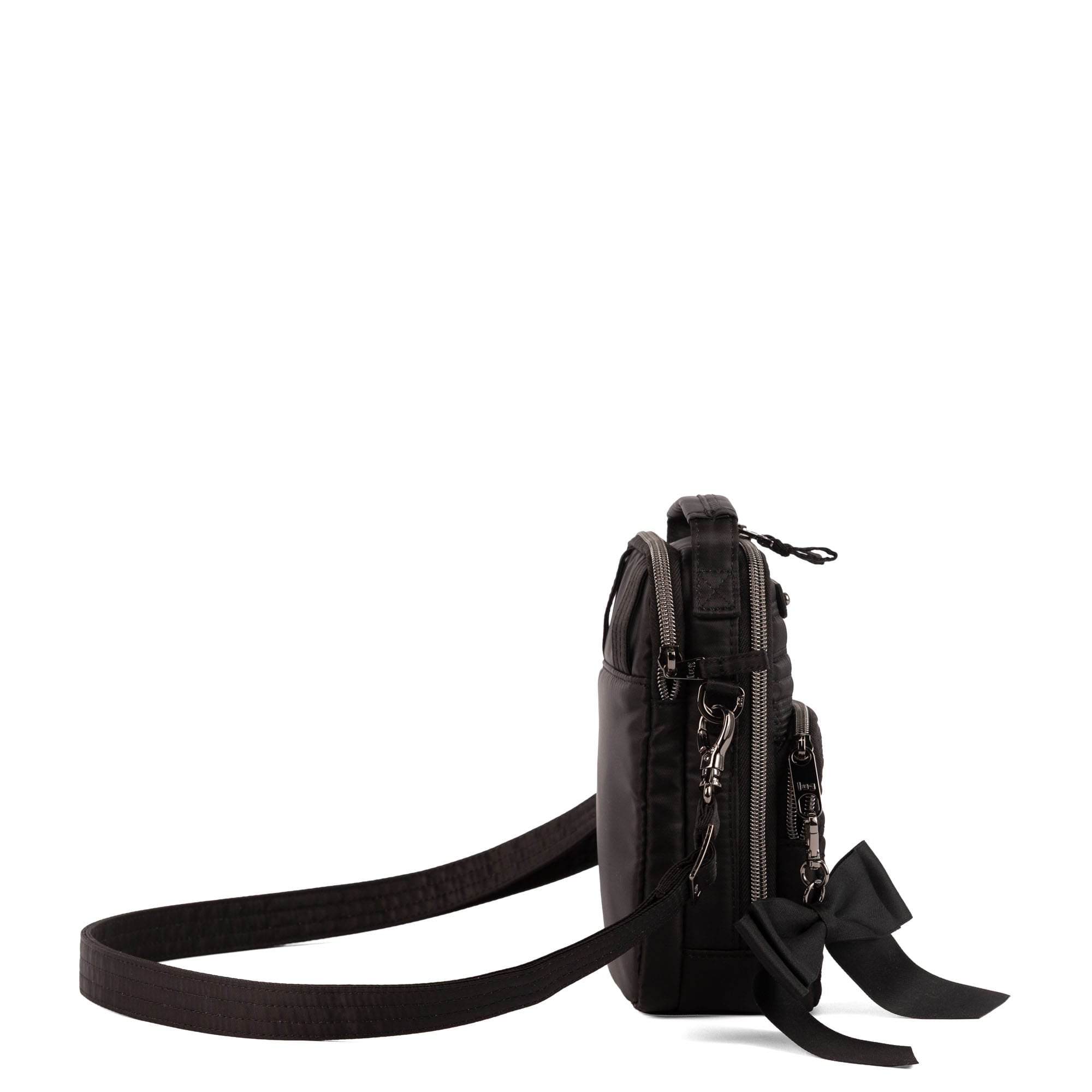 Skeeter Mini Bridge Love Convertible Crossbody with Bow - BLACK - 25560_SkeeterMiniBridgeLoveWithBowPuller_Black_Angle_03