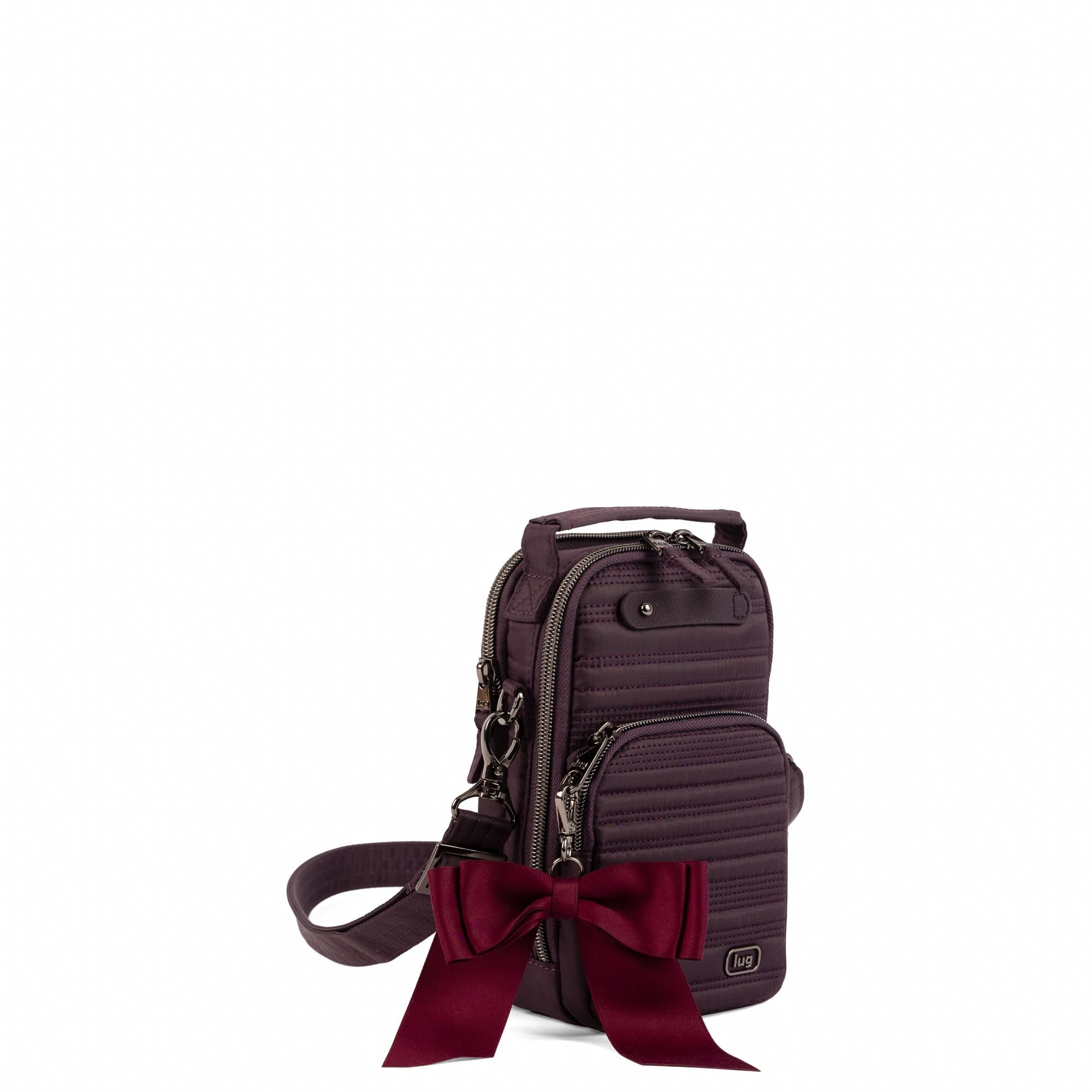 Skeeter Mini Bridge Love Convertible Crossbody with Bow - PLUM - 25562_SkeeterMiniBridgeLoveWithBowPuller_Plum_Angle_02