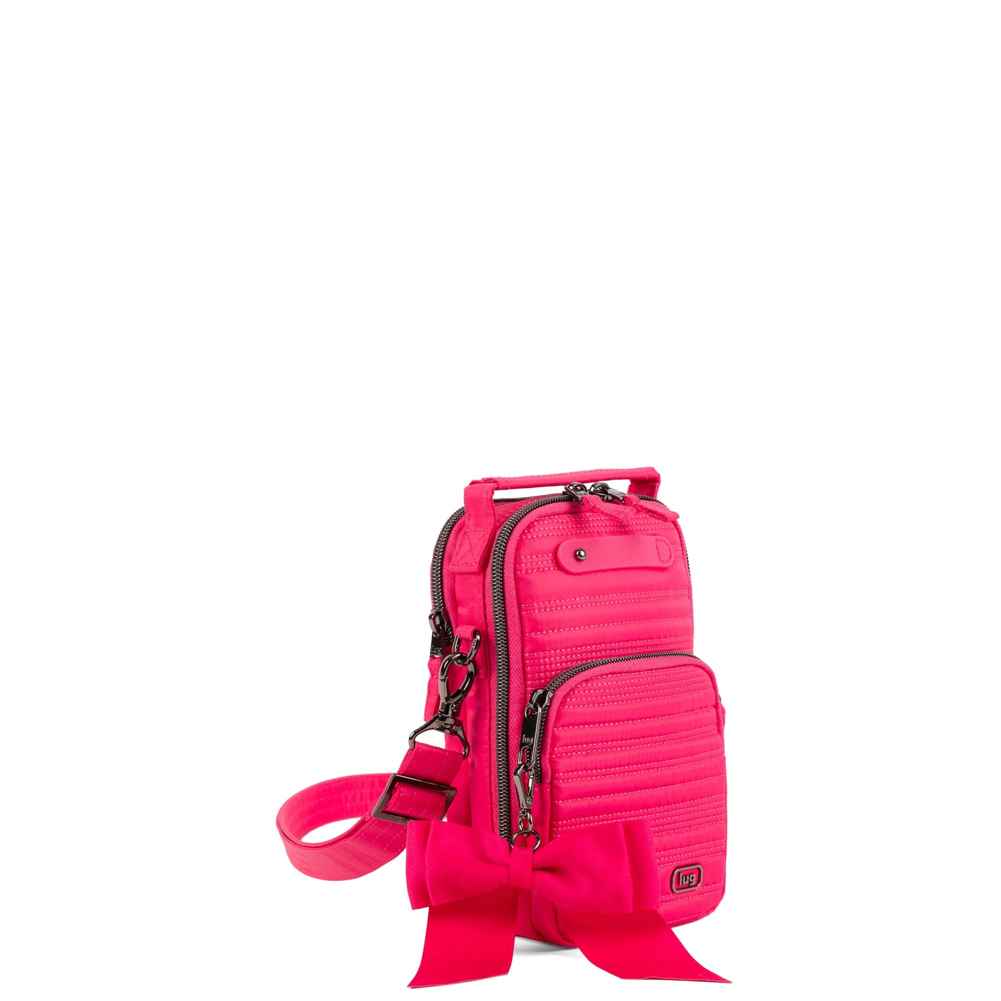 Skeeter Mini Bridge Love Convertible Crossbody with Bow - ROSETTE PINK - 25563_SkeeterMiniBridgeLoveWithBowPuller_RosettePink_Angle_02