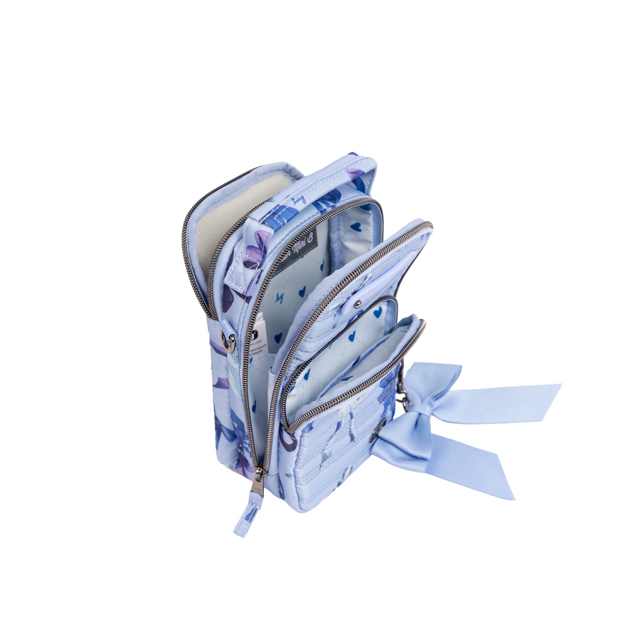 Skeeter Mini Bridge Love Convertible Crossbody with Bow - BOWS PERIWINKLE - 25564_SkeeterMiniBridgeLoveWithBowPuller_BowsPeriwinkle_Angle_06