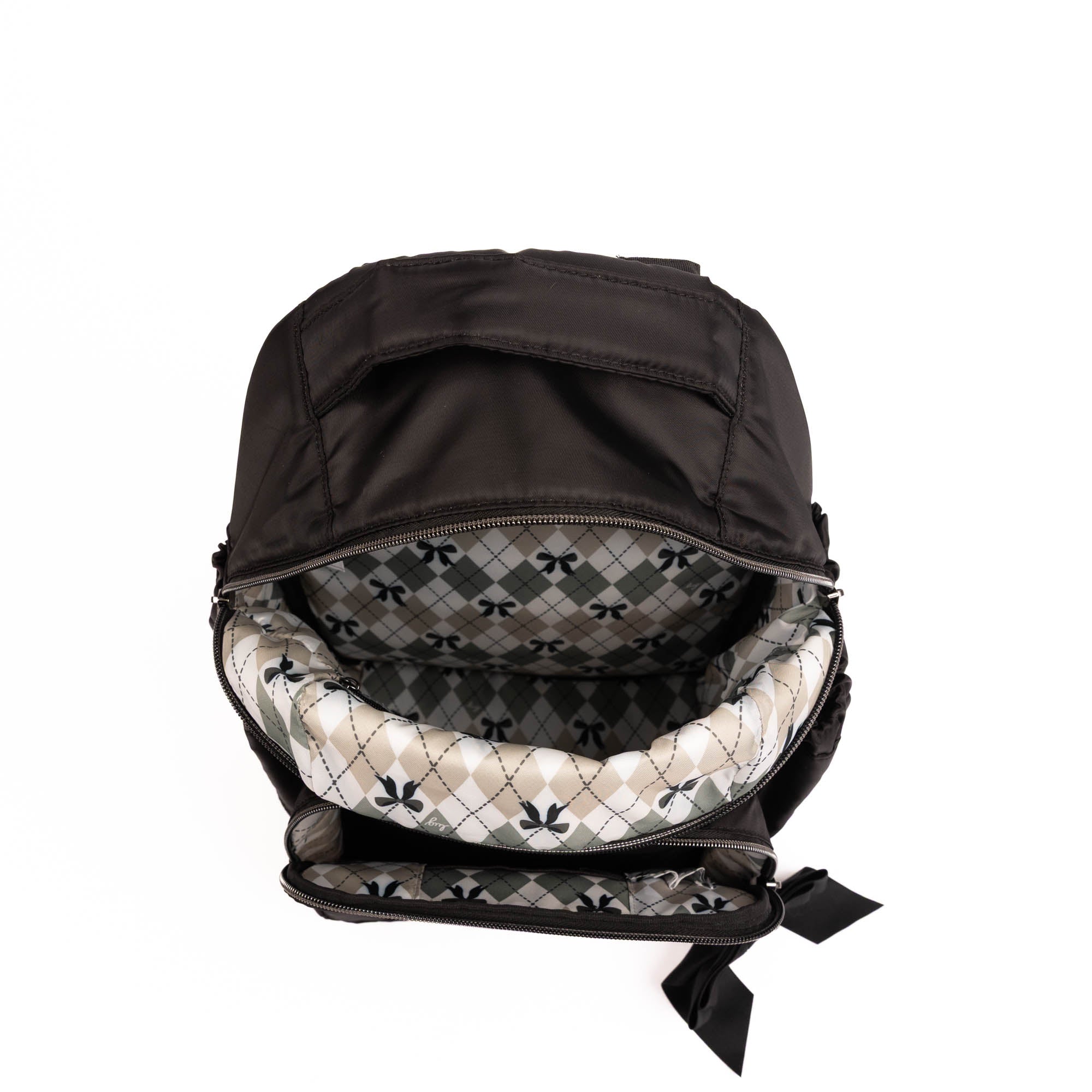 Pattycake Backpack with Bow - BLACK - 25568_Pattycake_Black_Angle_05