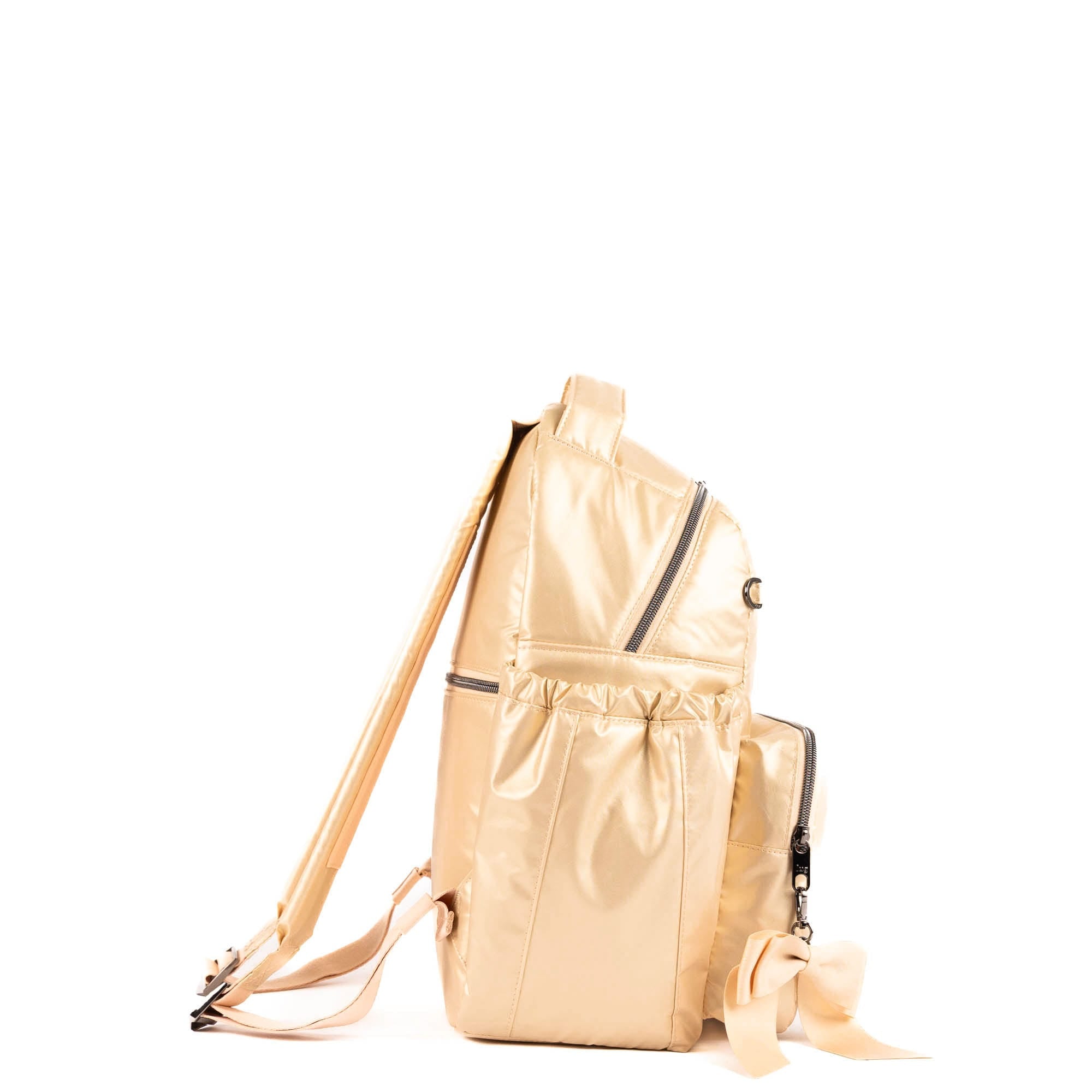Pattycake Backpack with Bow - METALLIC ROSE GOLD - 25569_Pattycake_MettalicRoseGold_Angle_03