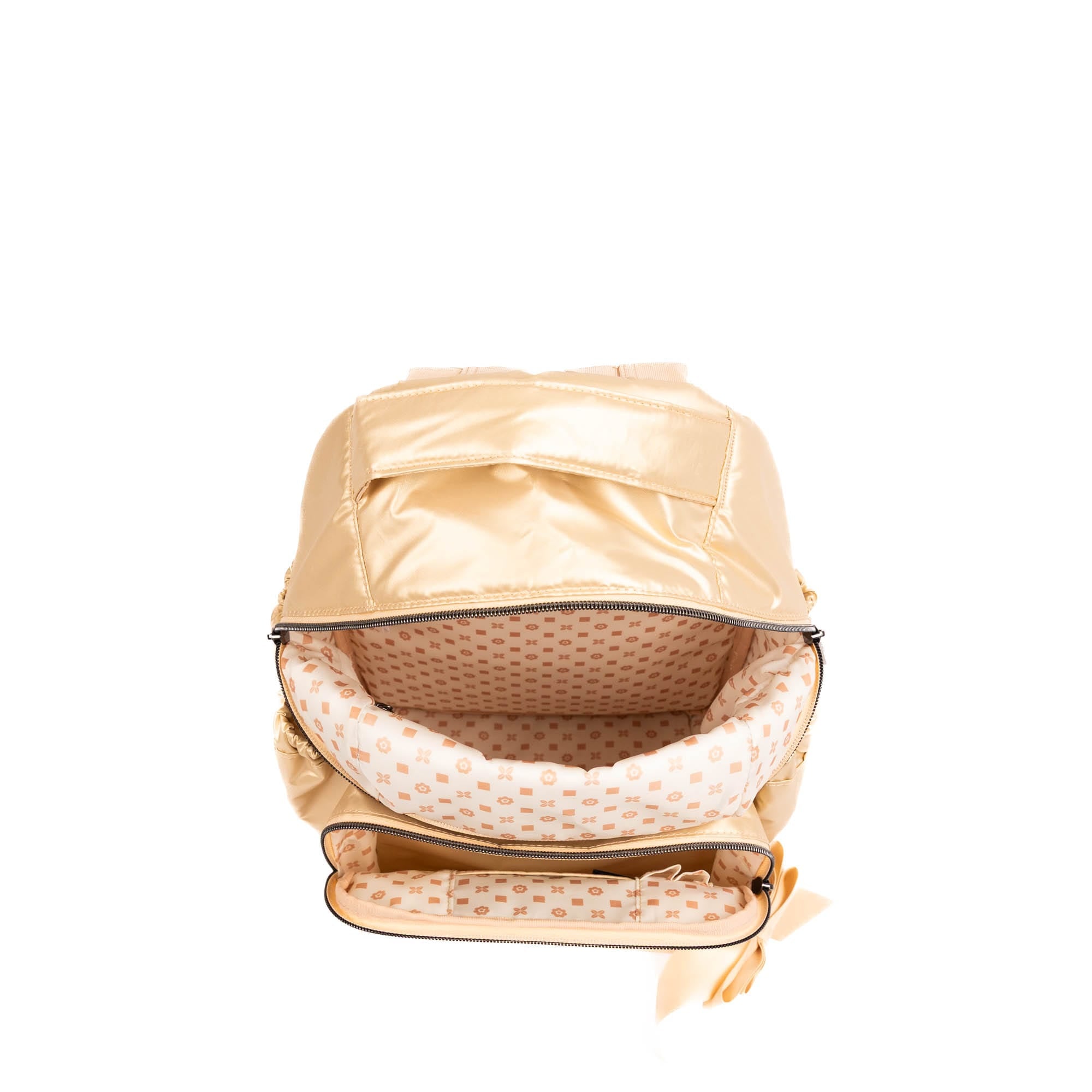 Pattycake Backpack with Bow - METALLIC ROSE GOLD - 25569_Pattycake_MettalicRoseGold_Angle_05