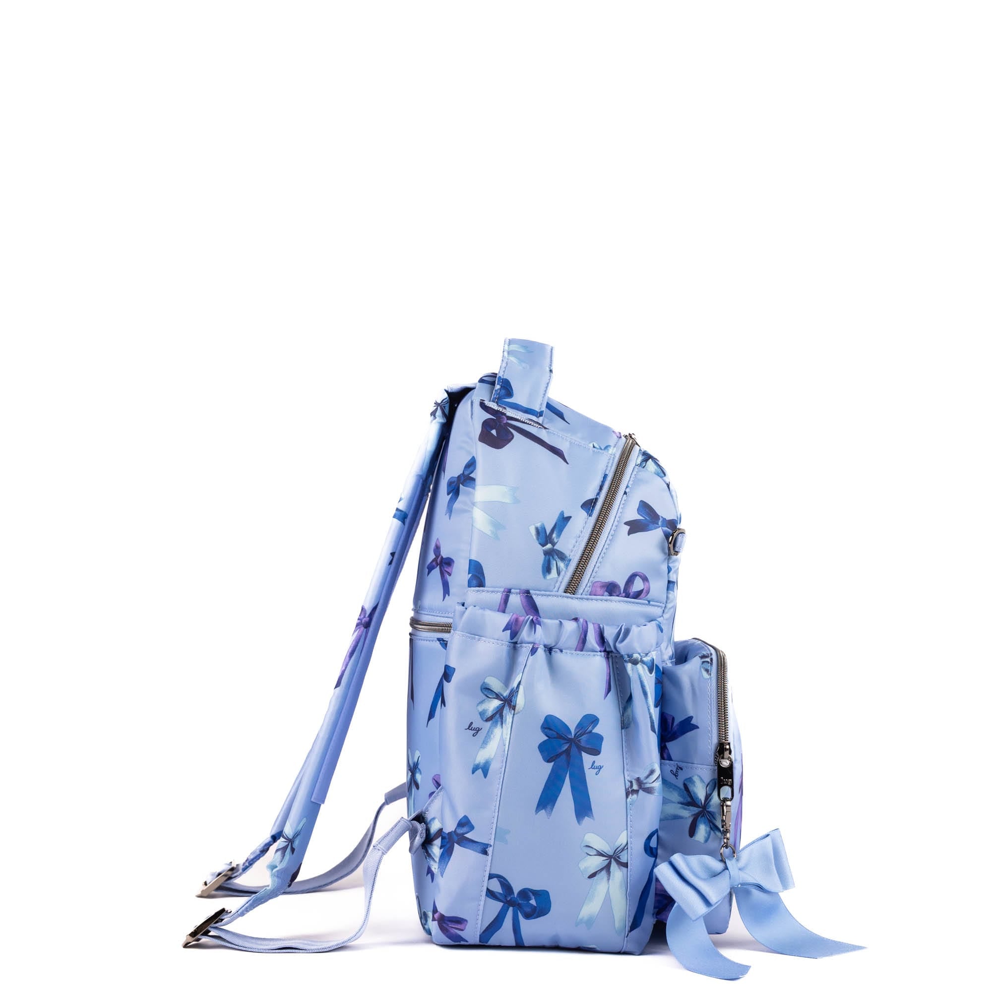Pattycake Backpack with Bow - BOWS PERIWINKLE - 25572_Pattycake_BowsPeriwinkle_Angle_03