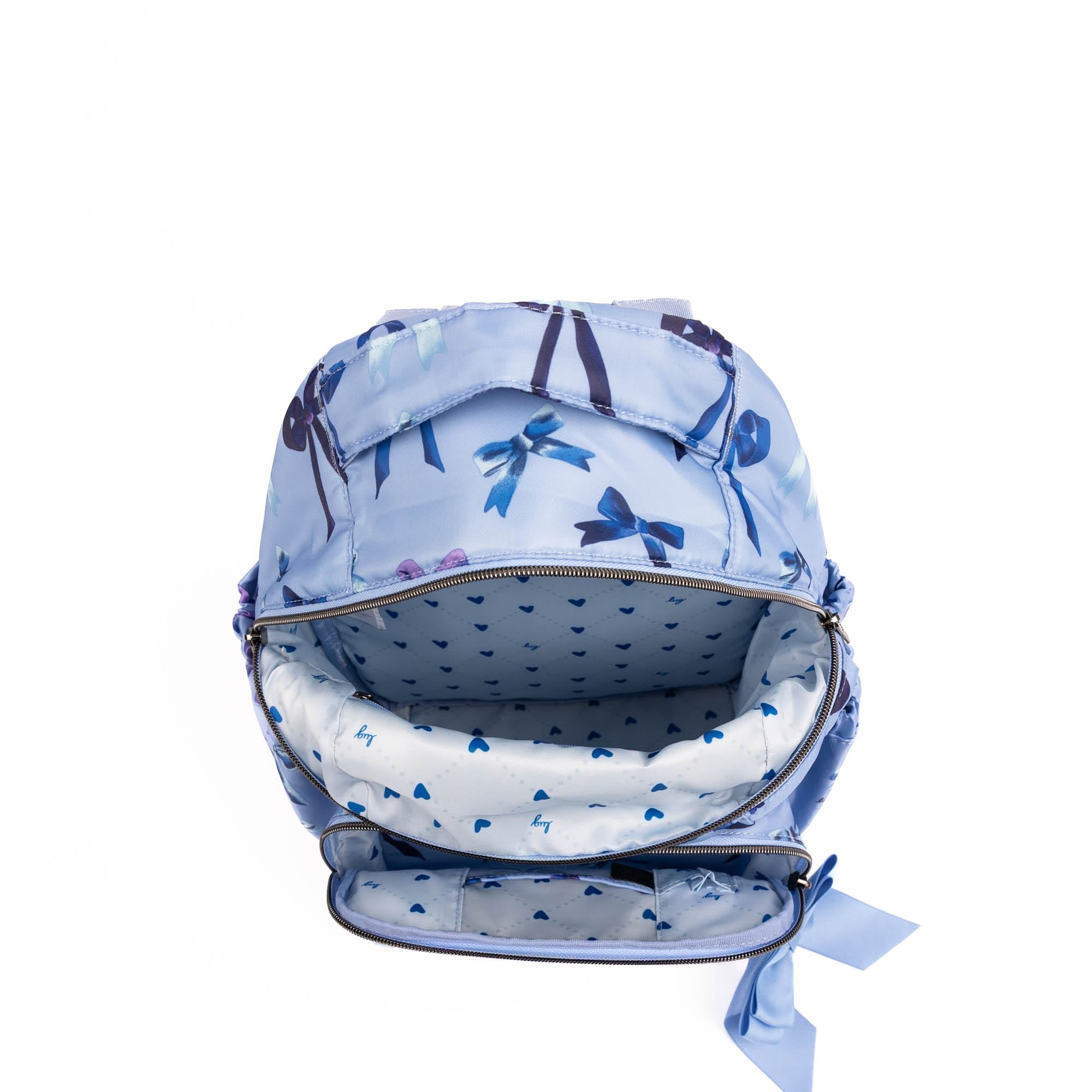 Pattycake Backpack with Bow - BOWS PERIWINKLE - 25572_Pattycake_BowsPeriwinkle_Angle_05