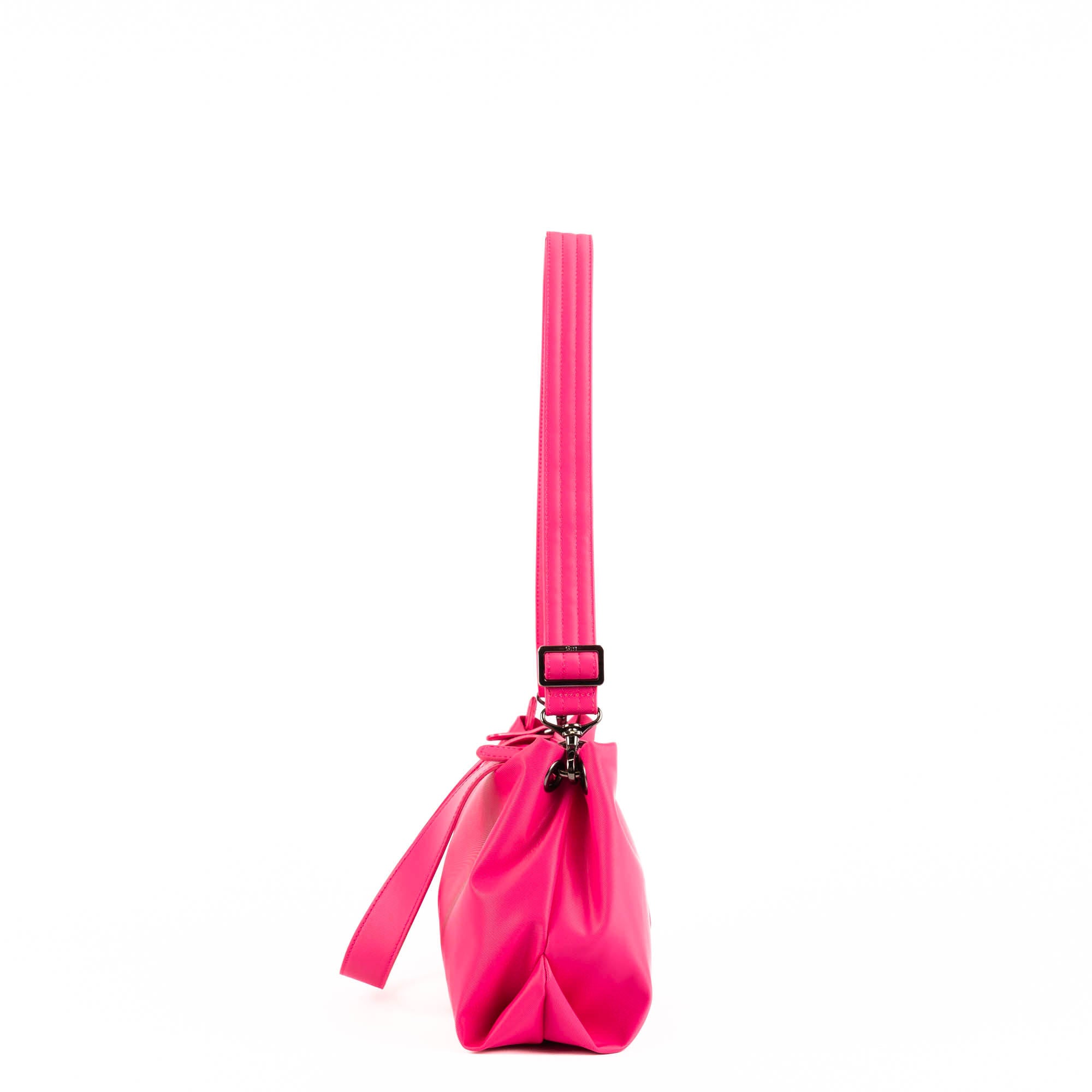 Half Plunge Satin Luxe VL Crossbody Bag - POWERFUL PINK - 25578_HalfPlungeSL_PowerfulPink_Angle_03