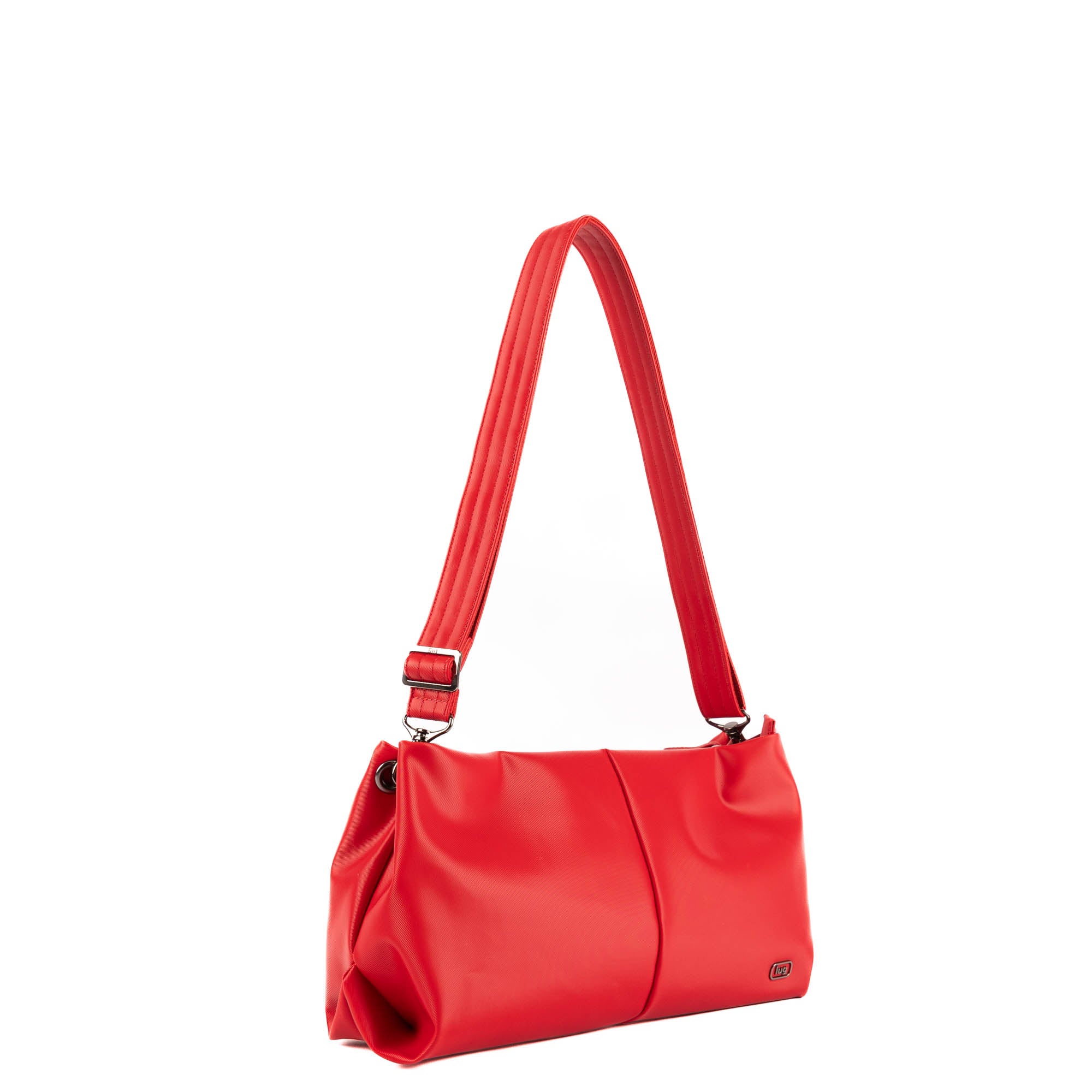 Half Plunge Satin Luxe VL Crossbody Bag - POPPY RED - 25579_HalfPlungeSL_PoppyRed_Angle_02