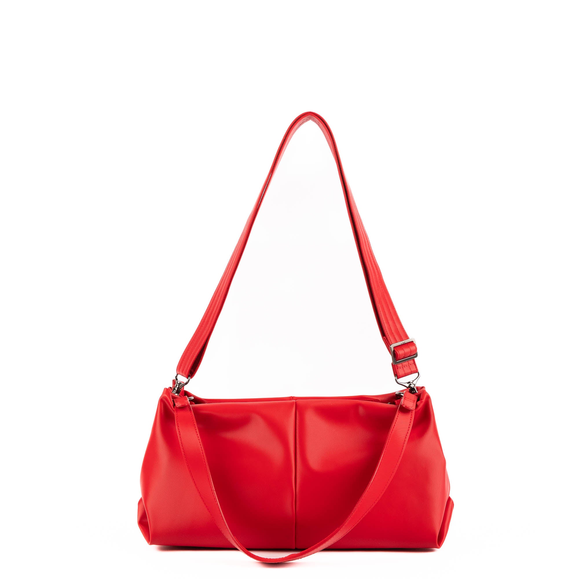 Half Plunge Satin Luxe VL Crossbody Bag - POPPY RED - 25579_HalfPlungeSL_PoppyRed_Angle_04