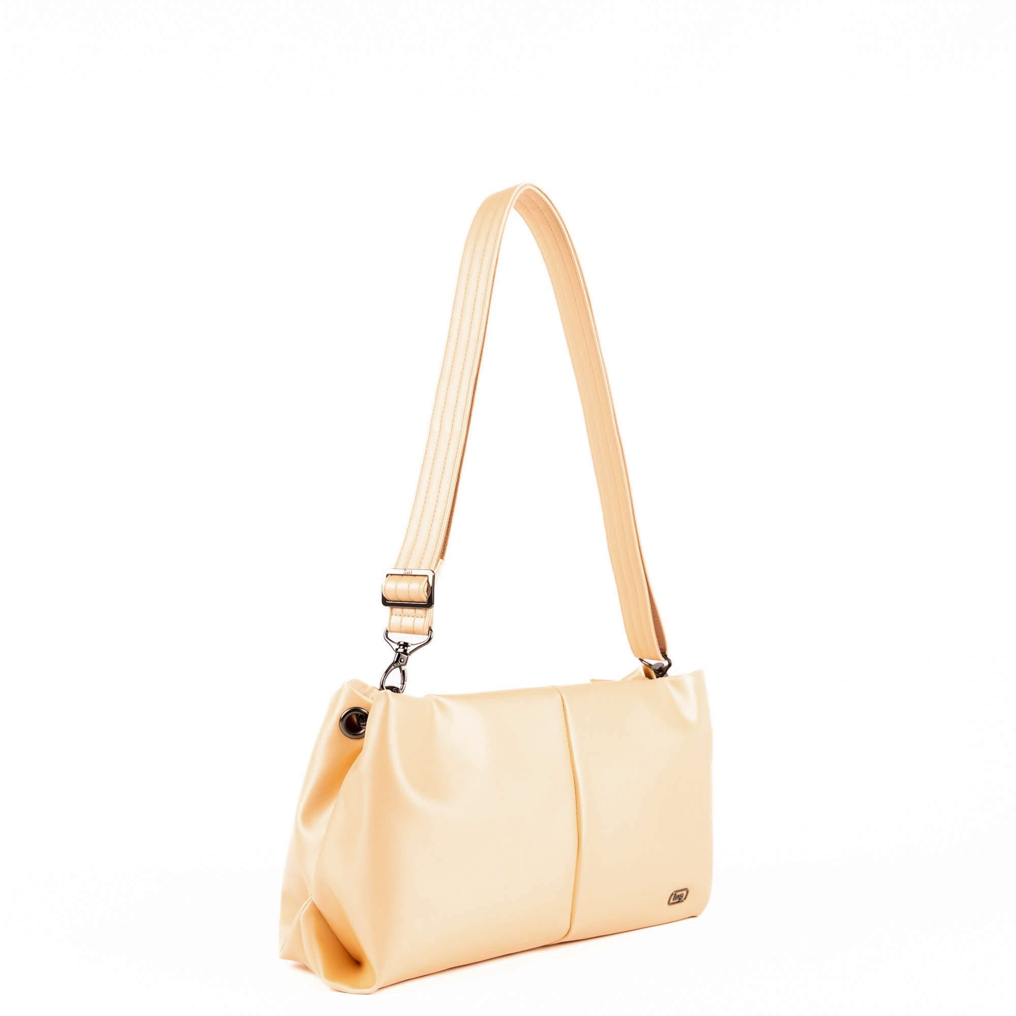 Half Plunge Satin Luxe VL Crossbody Bag - METALLIC ROSE GOLD - 25580_HalfPlungeSL_MetallicRoseGold_Angle_02