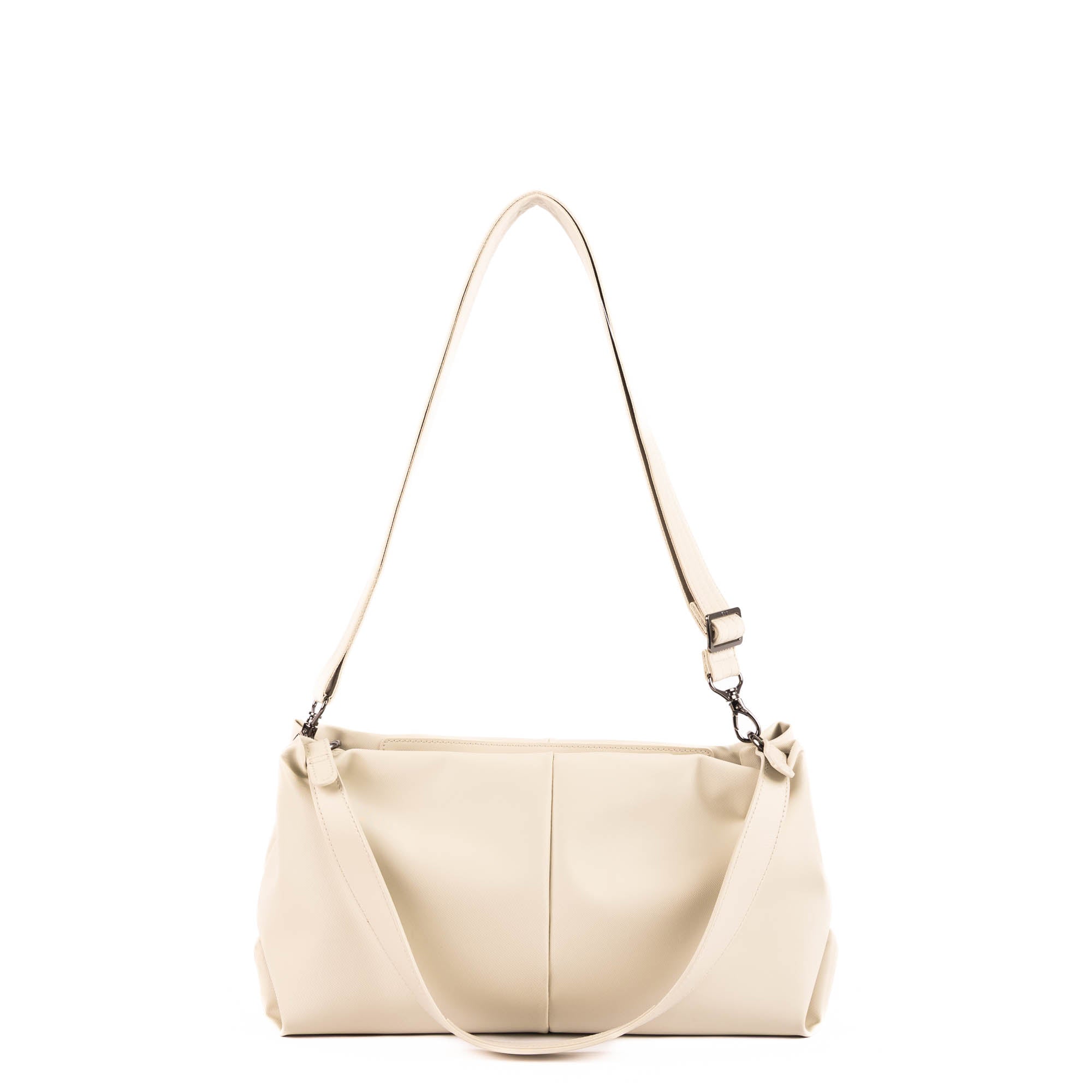 Half Plunge Satin Luxe VL Crossbody Bag - PEBBLE - 25582_HalfPlungeSL_Pebble_Angle_04