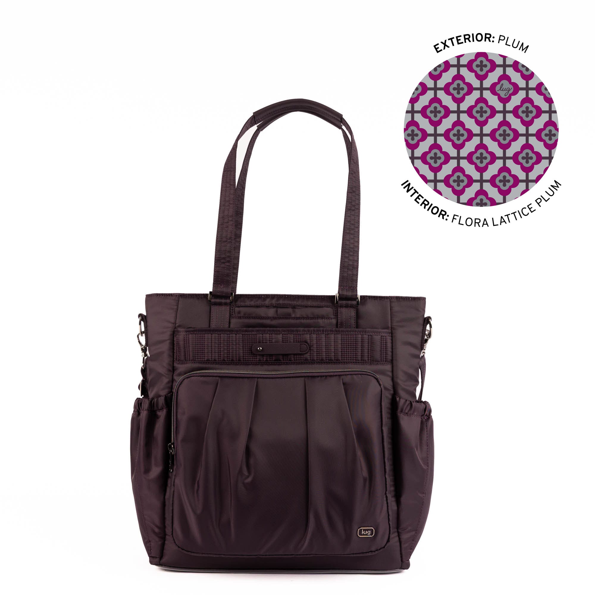 Legacy Collection Ace Tote Bag - PLUM - 25587_LegacyAce_Plum_Angle_01