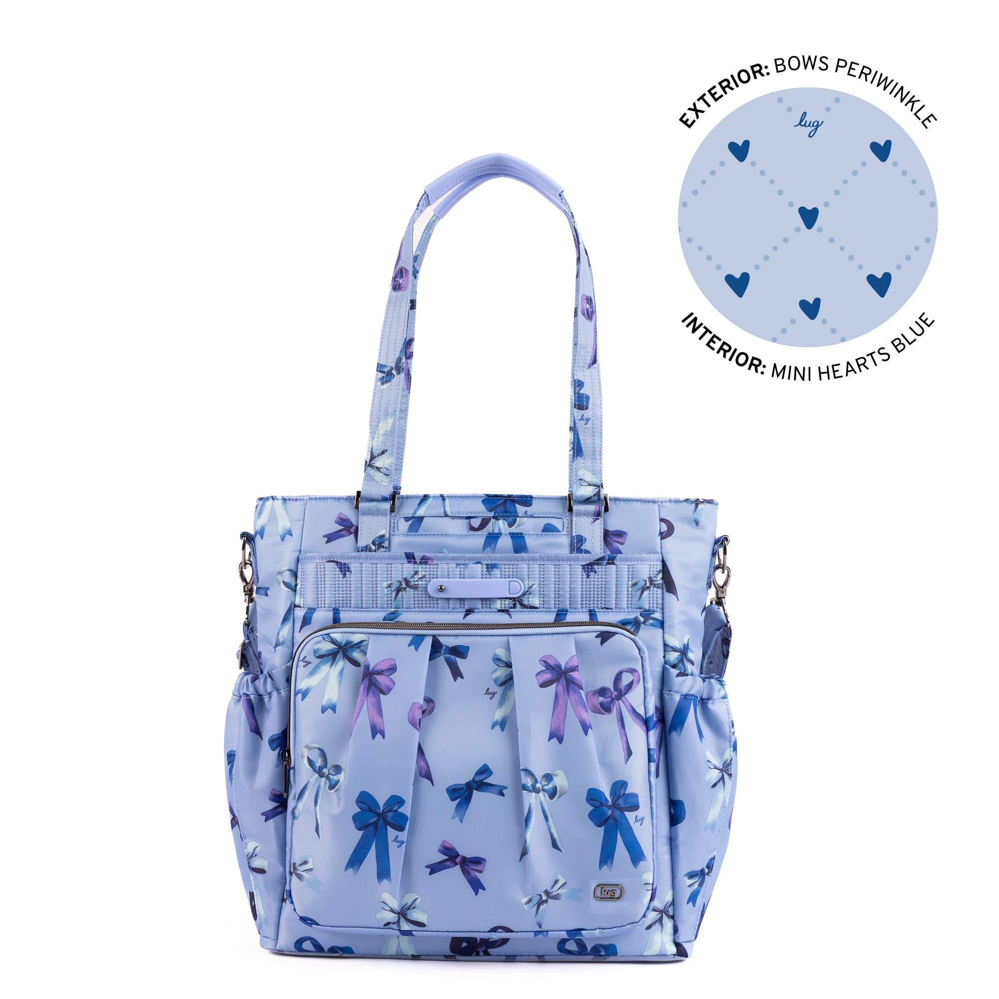 Legacy Collection Ace Tote Bag - BOWS PERIWINKLE - 25588_LegacyAce_BowsPeriwinkle_Angle_01