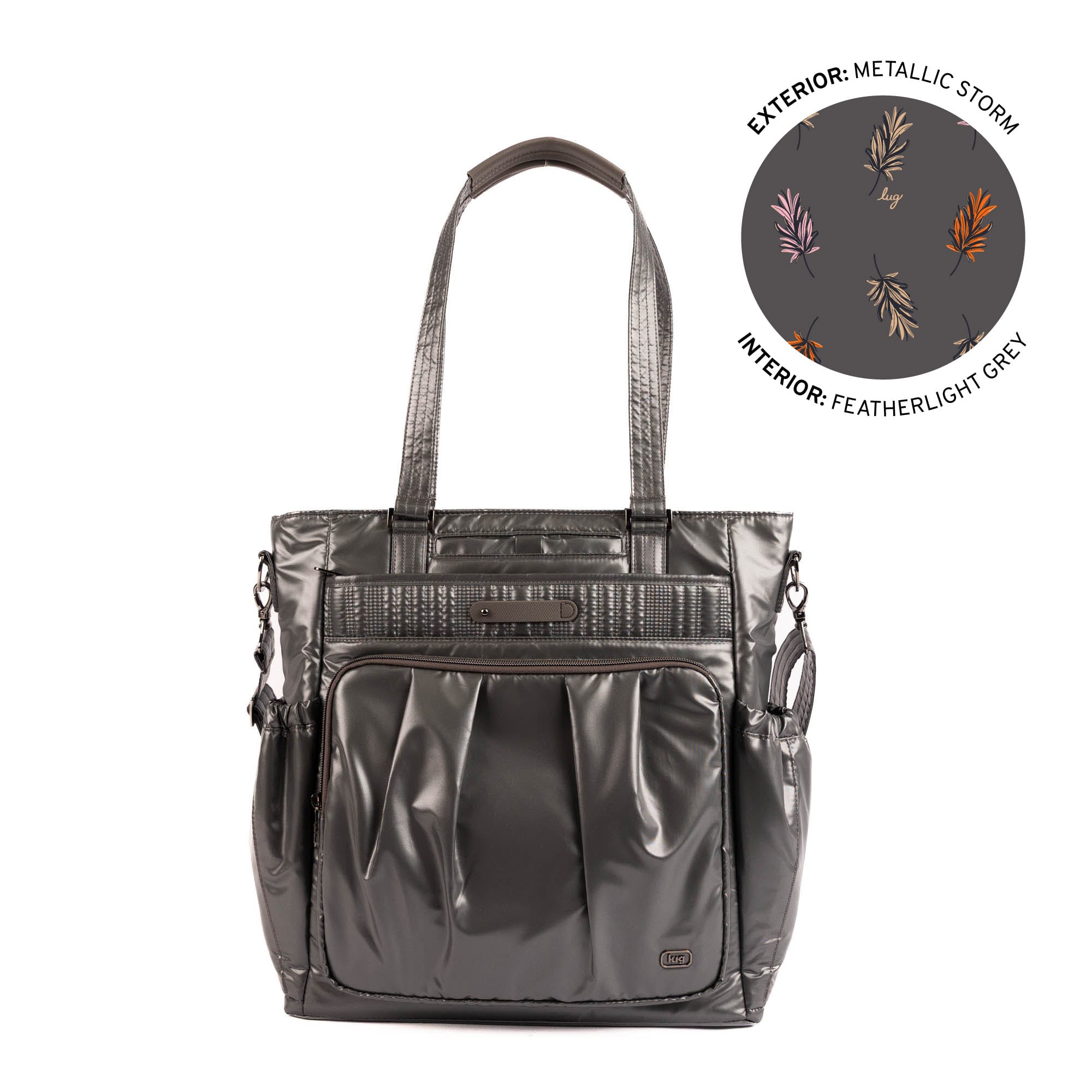 Legacy Collection Ace Tote Bag - METALLIC STORM - 25589_LegacyAce_MetallicStorm_Angle_01