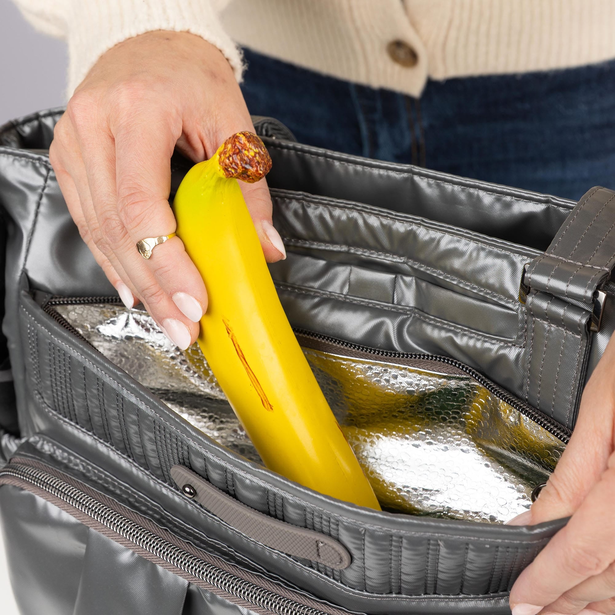 Legacy Collection Ace Tote Bag - - 25589_LegacyAce_MetallicStorm_Lifestyle_06