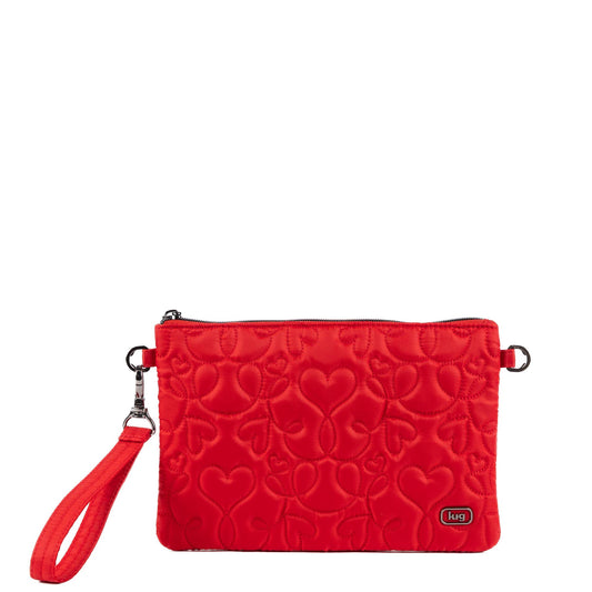 Ziplet Wristlet RFID Wallet - - 25611_Ziplet_PoppyRedSwirlyHearts_Angle_01_0x0j47
