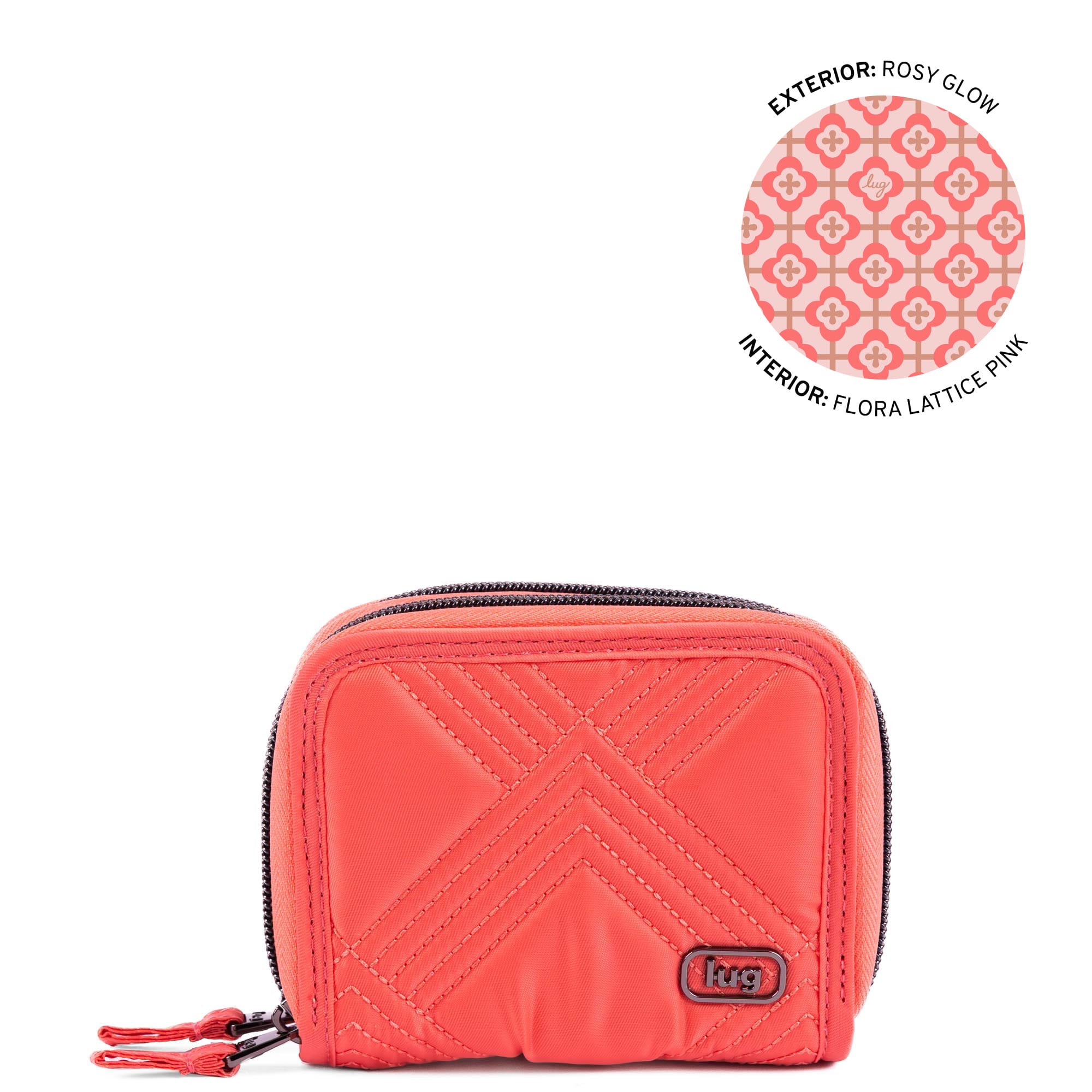 Splits Compact RFID Wallet - ROSY GLOW - 25648_Splits2_RosyGlow_Angle_01