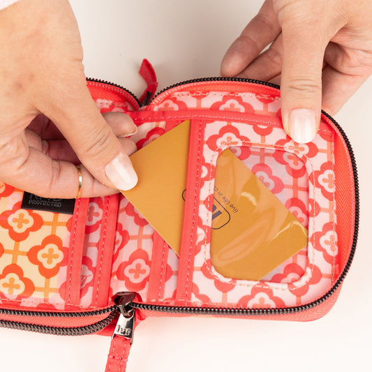 Splits Compact RFID Wallet - - 25648_Splits2_RosyGlow_Lifestyle_03