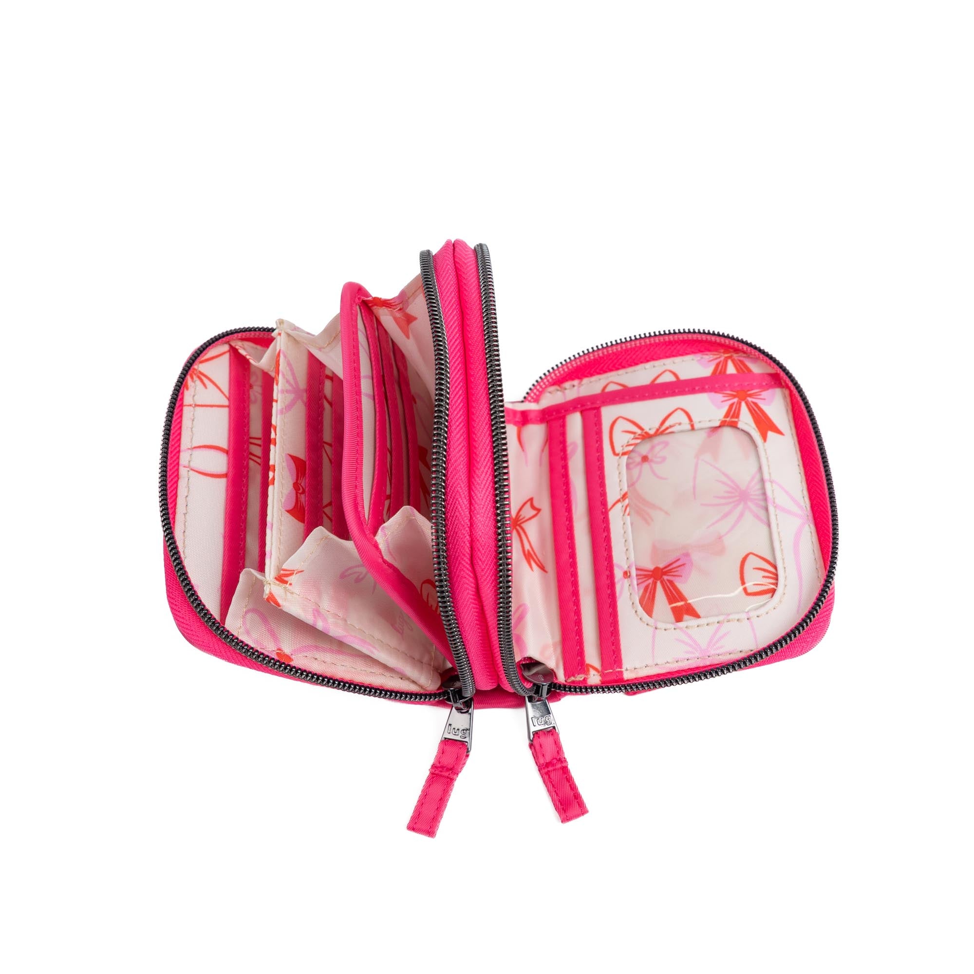 Splits Compact RFID Wallet - POWERFUL PINK - 25650_Splits2_PowerfulPink_Angle_04