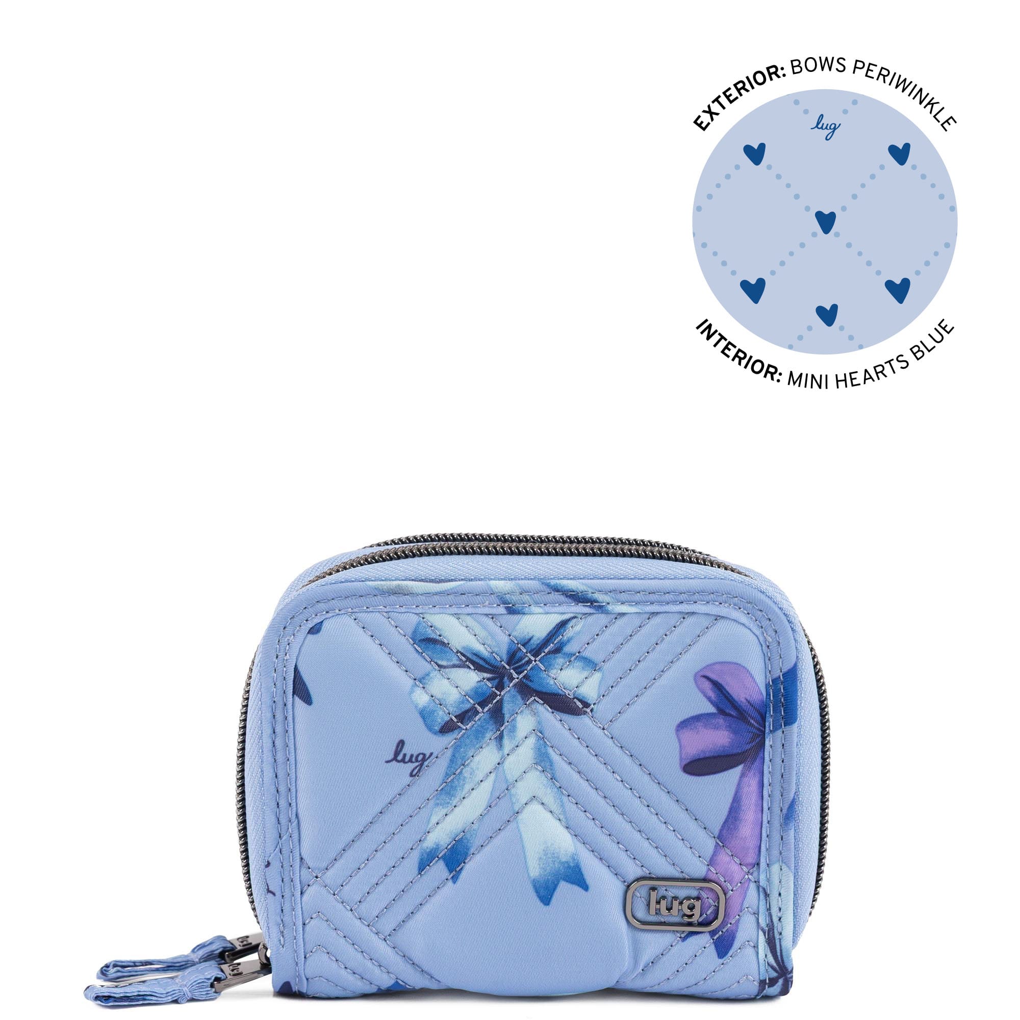 Splits Compact RFID Wallet - BOWS PERIWINKLE - 25652_Splits2_BowsPeriwinkle_Angle_01