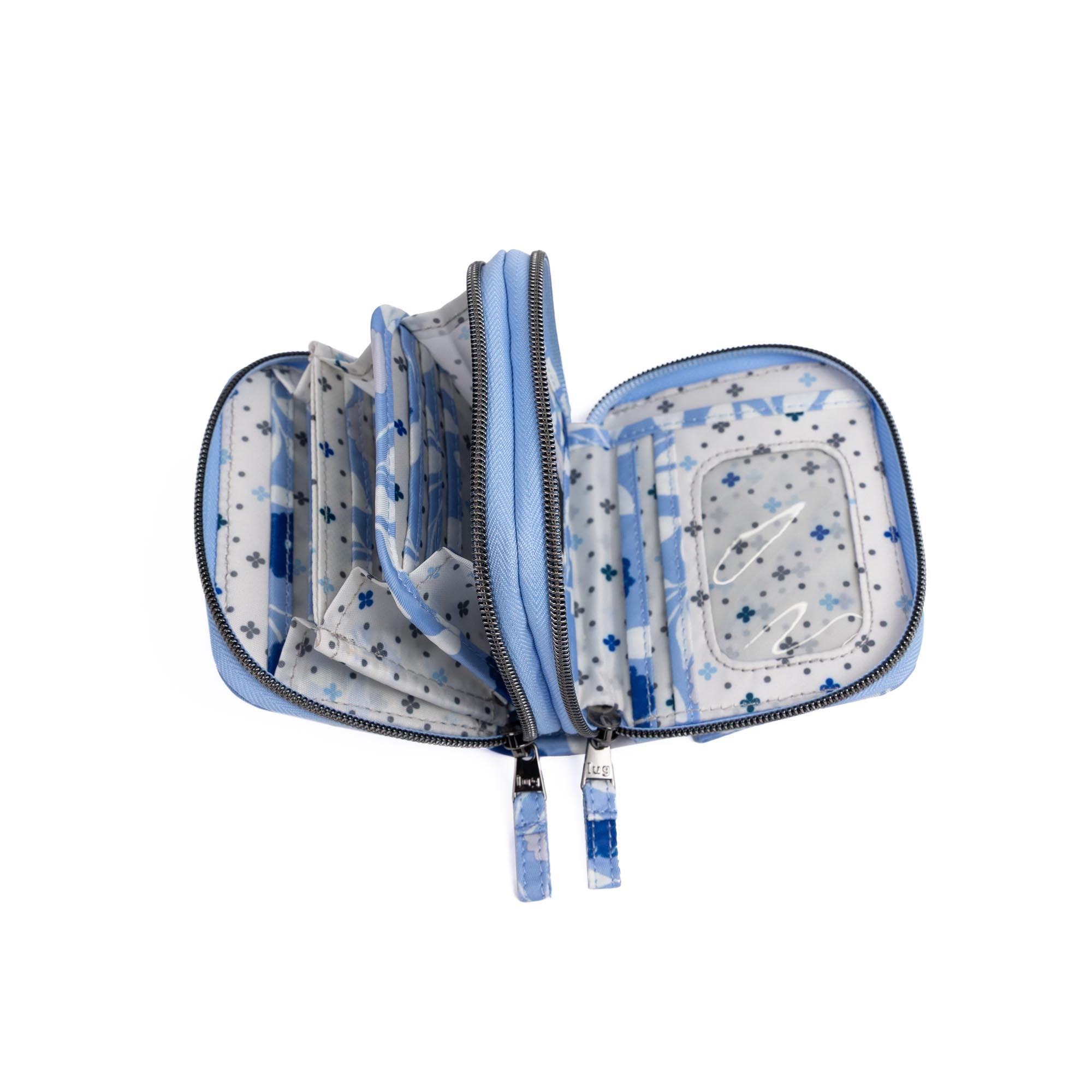 Splits Compact RFID Wallet - MORNING GLORY BLUE - 25653_Splits2_MorningGloryBlue_Angle_04