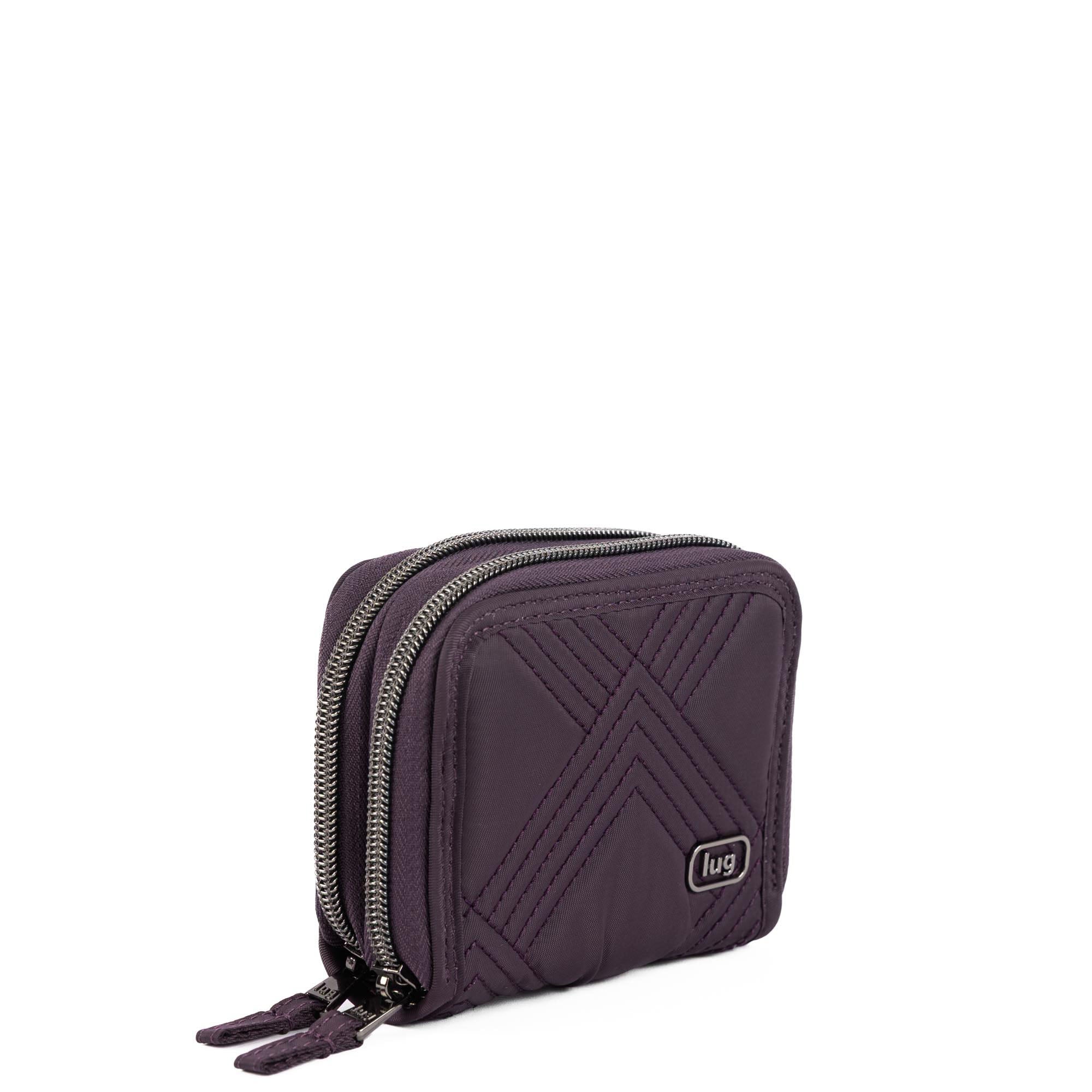 Splits Compact RFID Wallet - PLUM - 25656_Splits2_Plum_Angle_02