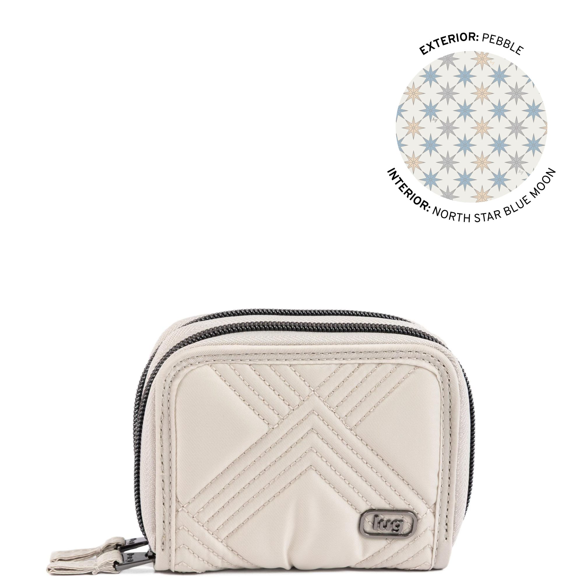 Splits Compact RFID Wallet - PEBBLE - 25657_Splits2_Pebble_Angle_01