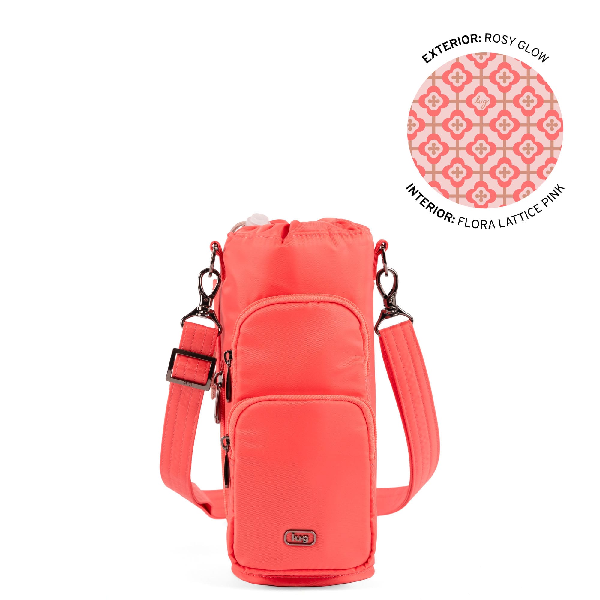 Huggie XL Crossbody Bottle Holder - ROSY GLOW - 25682_HuggieXL_RosyGlow_Angle_01