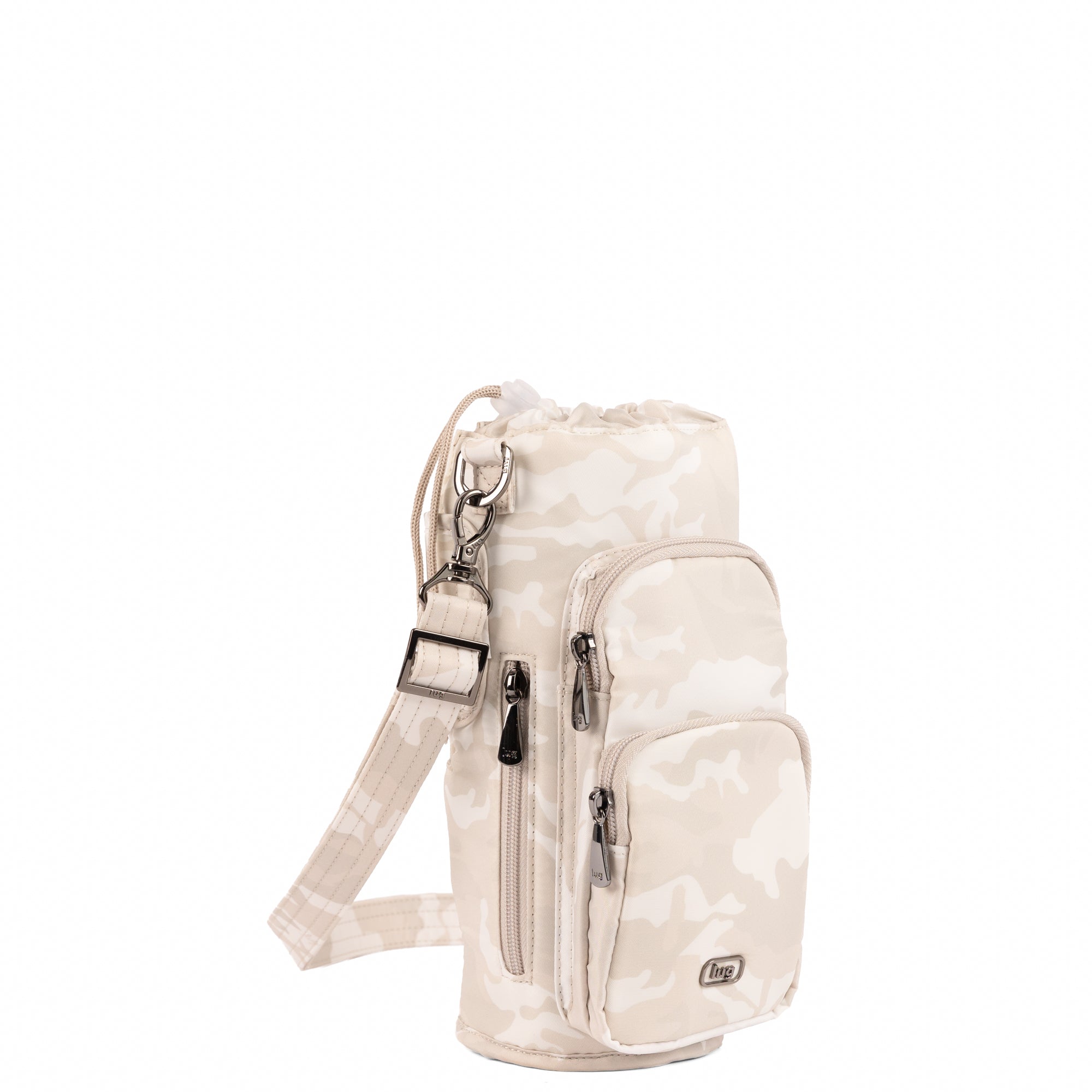Huggie XL Crossbody Bottle Holder - CAMO WHITE - 25686_HuggieXL_CamoWhite_Angle_02