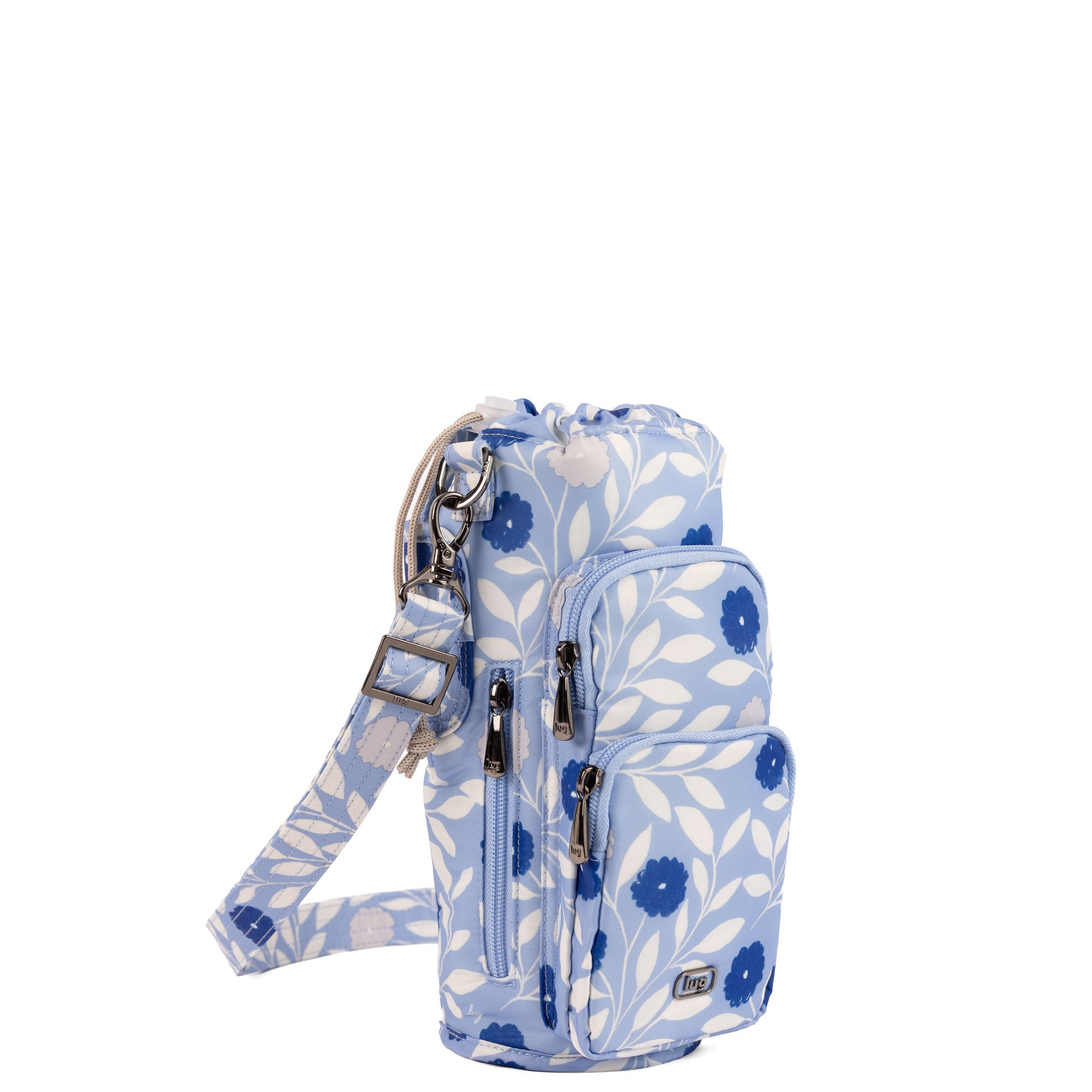 Huggie XL Crossbody Bottle Holder - MORNING GLORY BLUE - 25687_HuggieXL_MorningGloryBlue_Angle_02