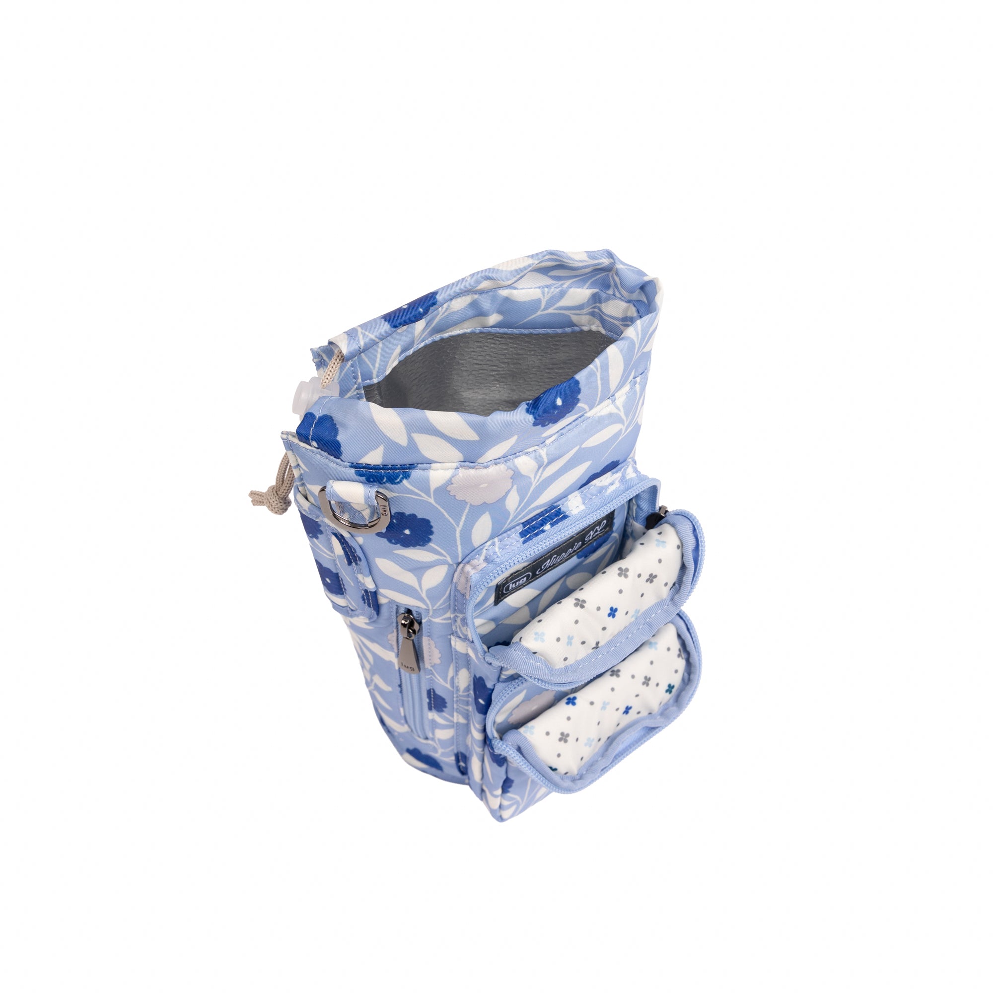 Huggie XL Crossbody Bottle Holder - MORNING GLORY BLUE - 25687_HuggieXL_MorningGloryBlue_Angle_05