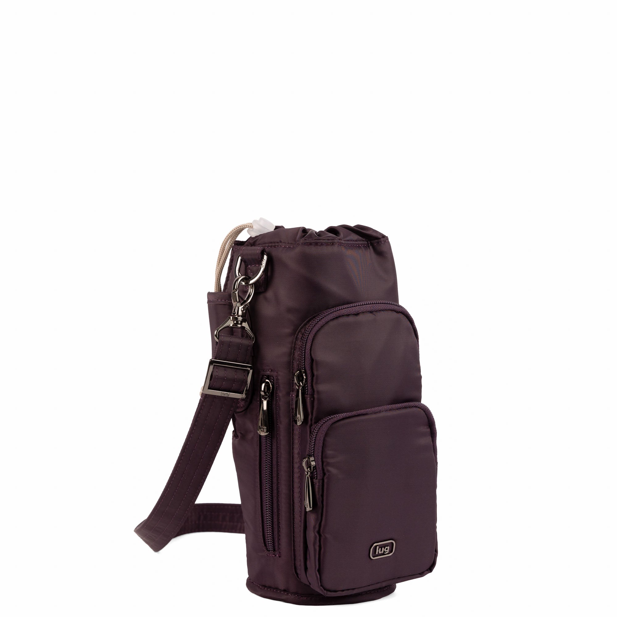 Huggie XL Crossbody Bottle Holder - PLUM - 25690_HuggieXL_Plum_Angle_02