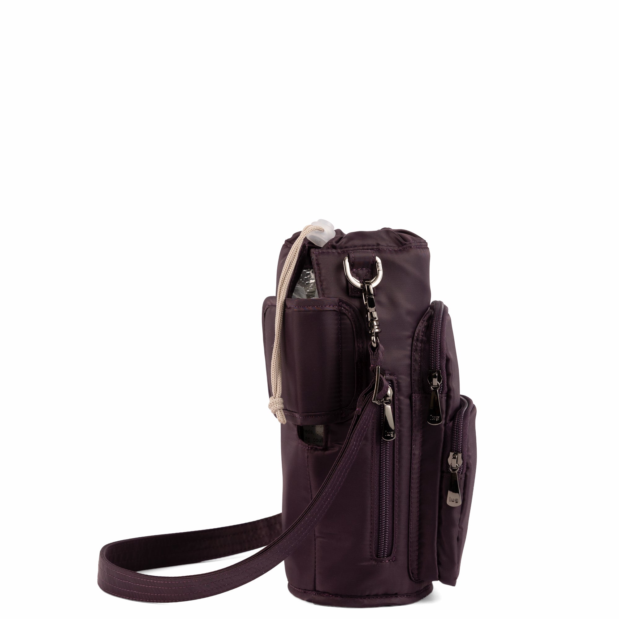 Huggie XL Crossbody Bottle Holder - PLUM - 25690_HuggieXL_Plum_Angle_04