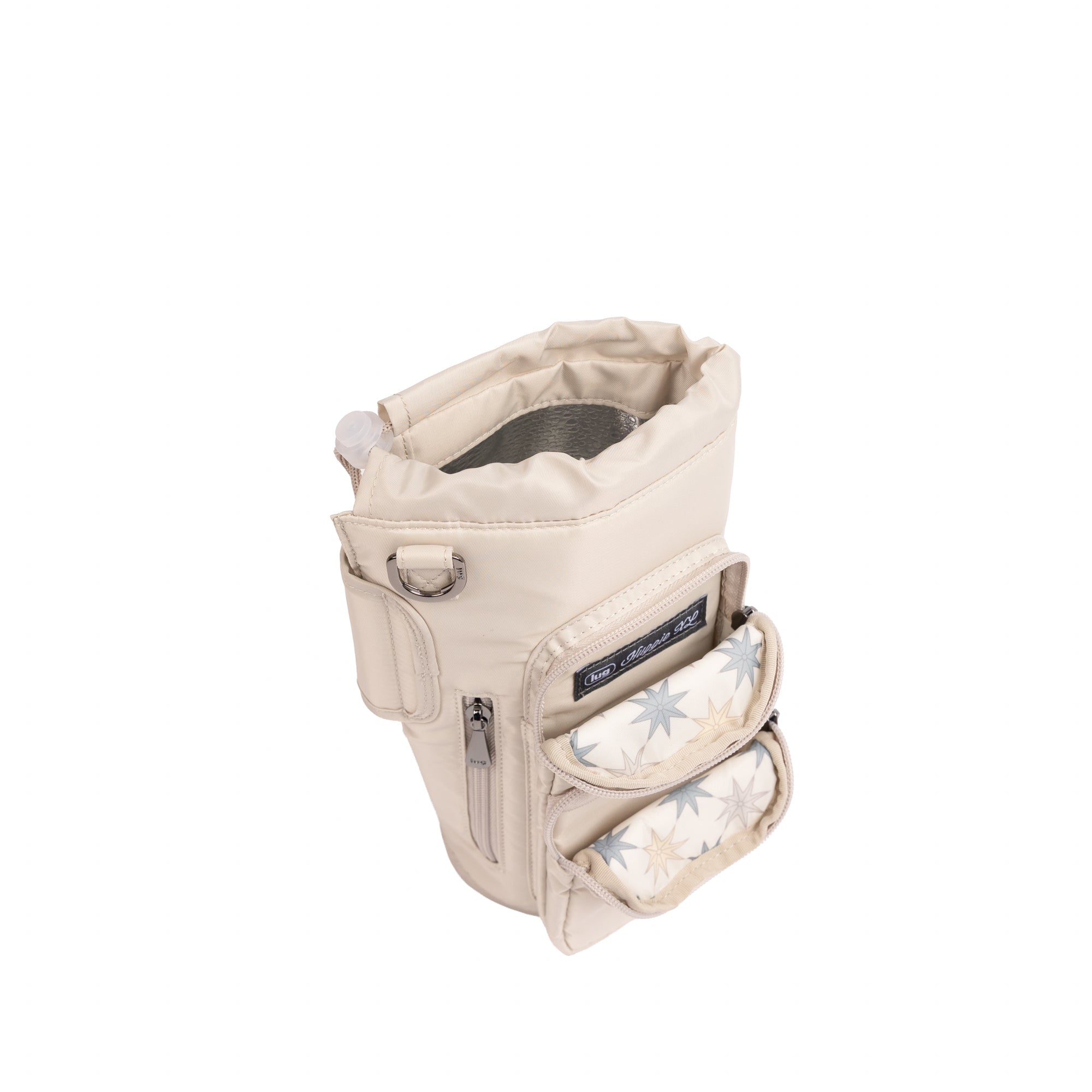 Huggie XL Crossbody Bottle Holder - PEBBLE - 25691_HuggieXL_Pebble_Angle_05