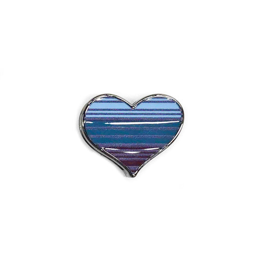 Lug Novelty Bag Charm - LOVE STRIPE HEART-BLUE - 25725_LugNoveltyCharm_LoveStripeHeartBlue_Angle_01