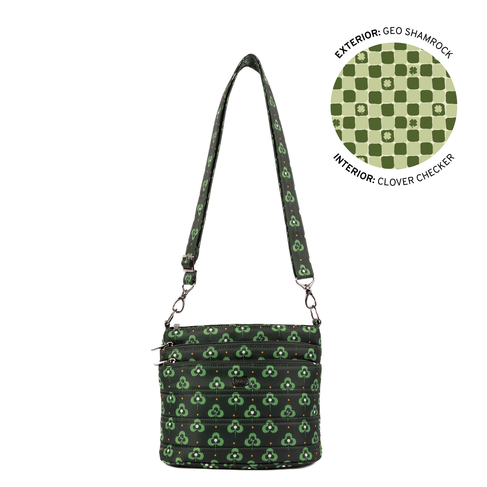 Corral Crossbody Bag - GEO SHAMROCK - 25747_Corral_GeoShamrock_Angle_01