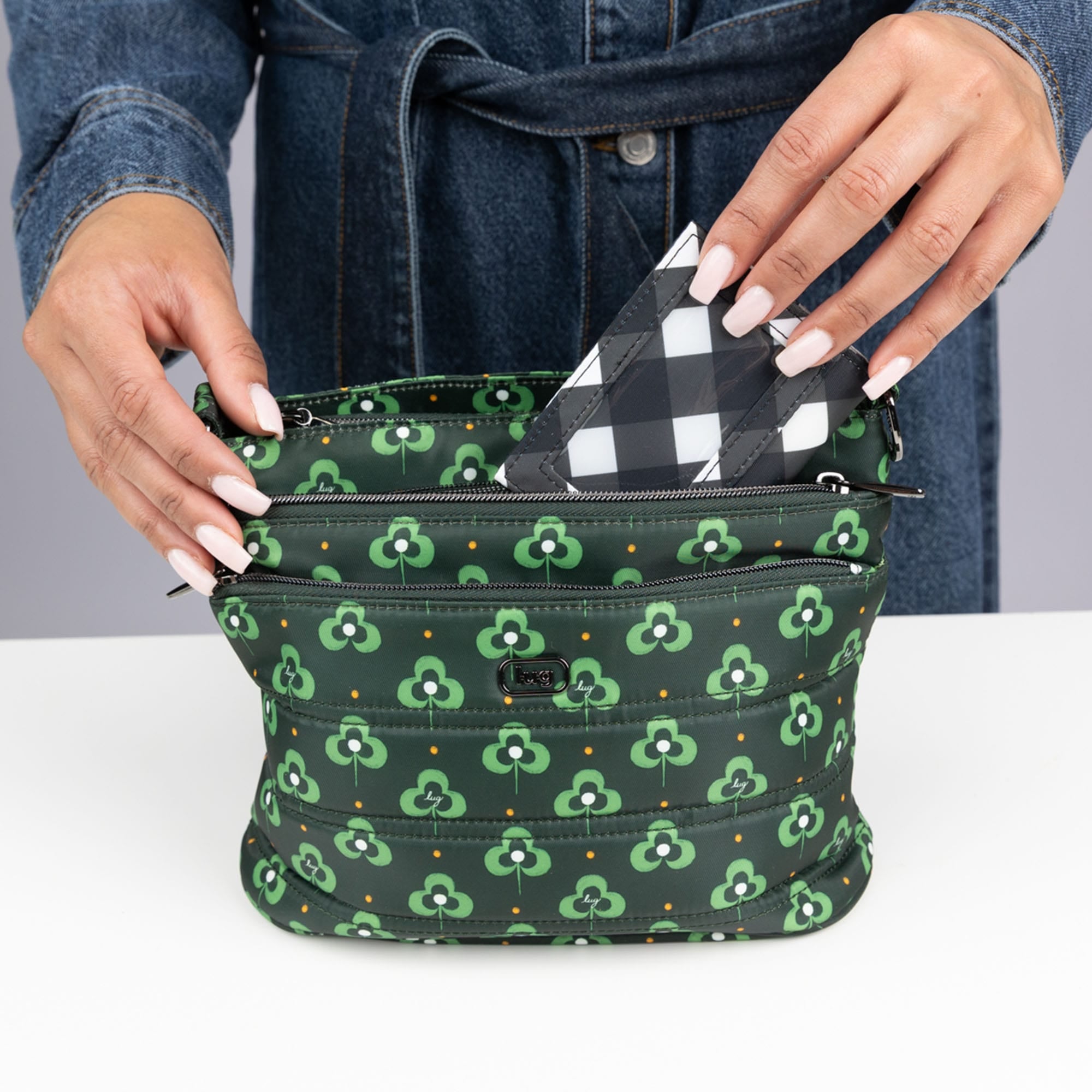 Corral Crossbody Bag - - 25747_Corral_GeoShamrock_Lifestyle_01
