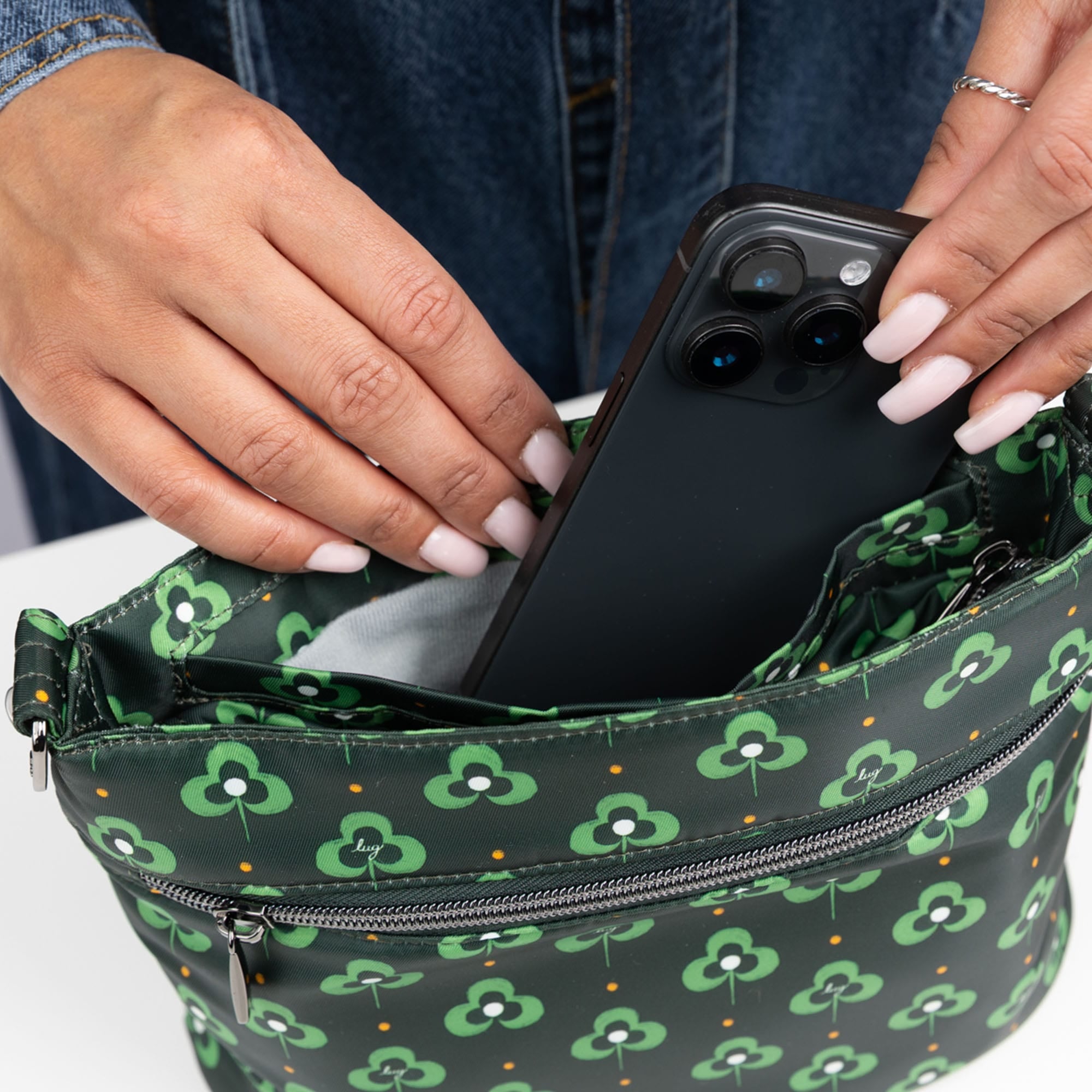 Corral Crossbody Bag - - 25747_Corral_GeoShamrock_Lifestyle_06